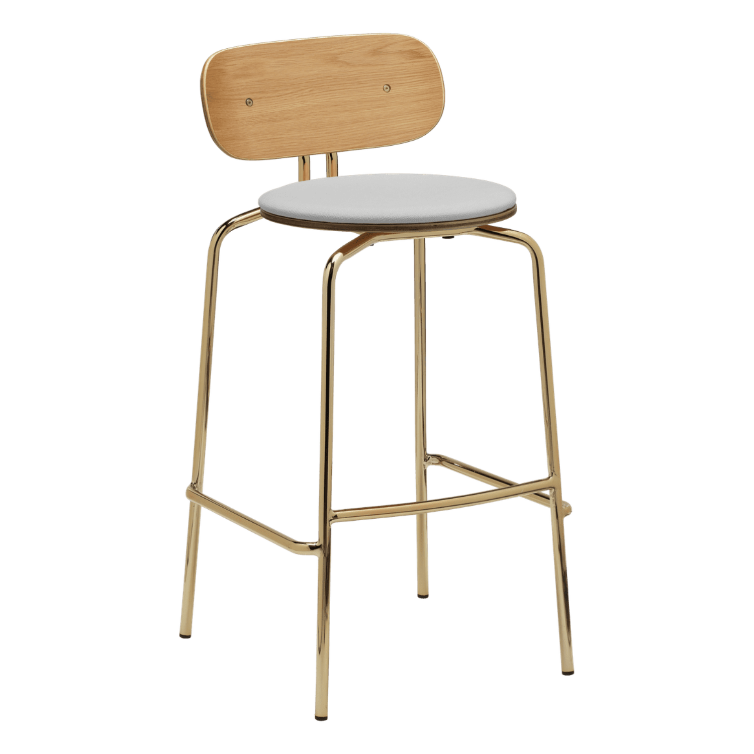 Hocker Curious Baby Blue with a golden base