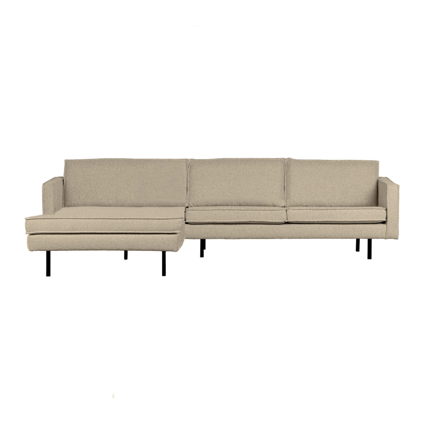 Links -Hand -Ecke Rodeo Beige Bouclé