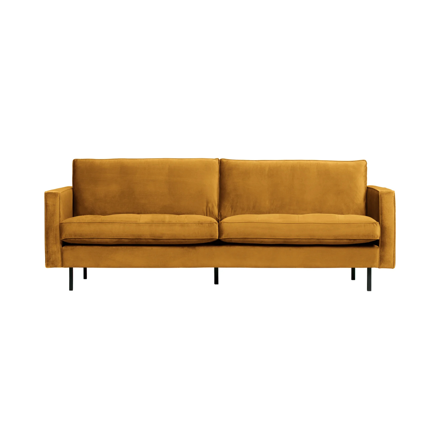 Samtsofa 2,5-Personen Rodeo Classic Senf