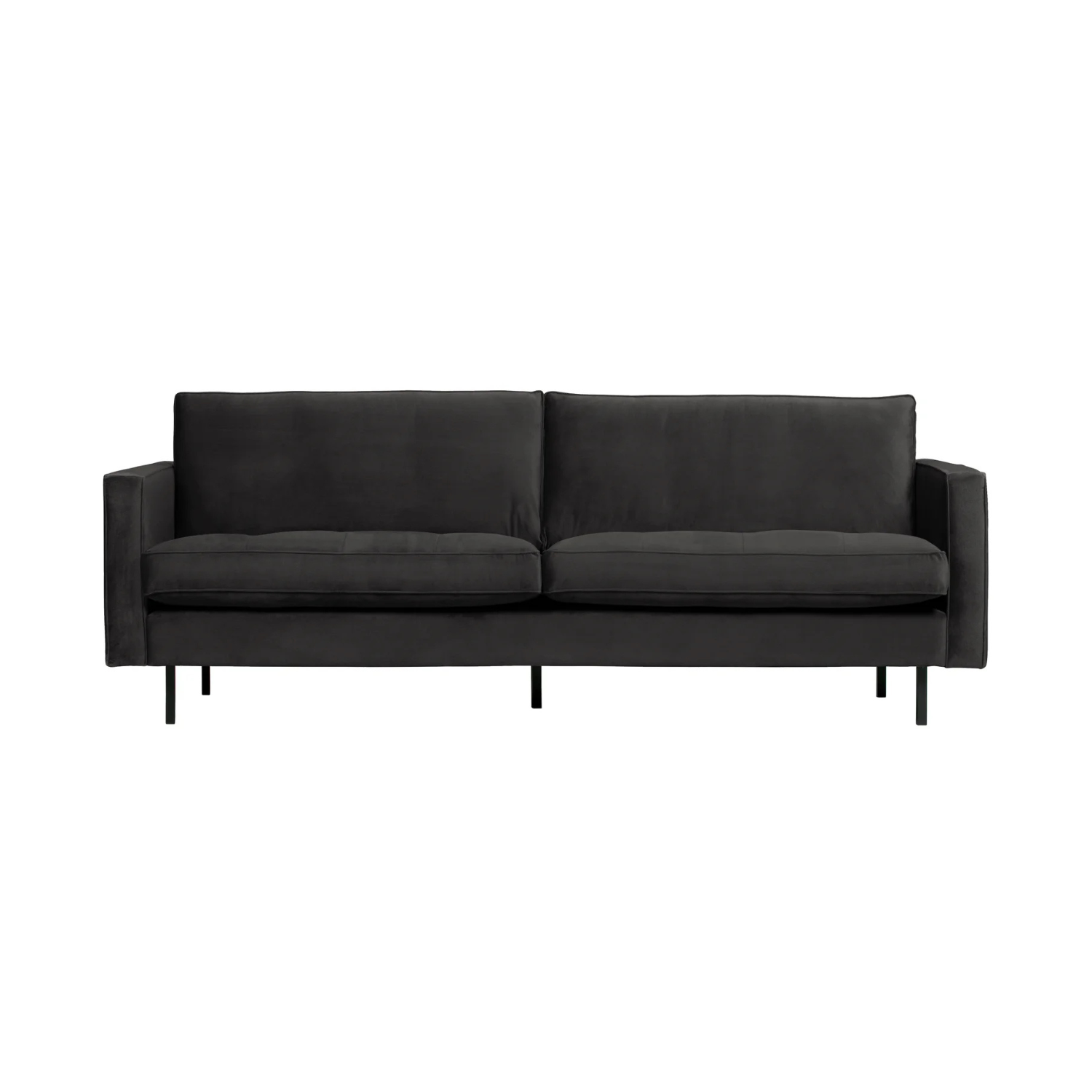 2.5-seater velvet sofa Rodeo Classic Anthracite