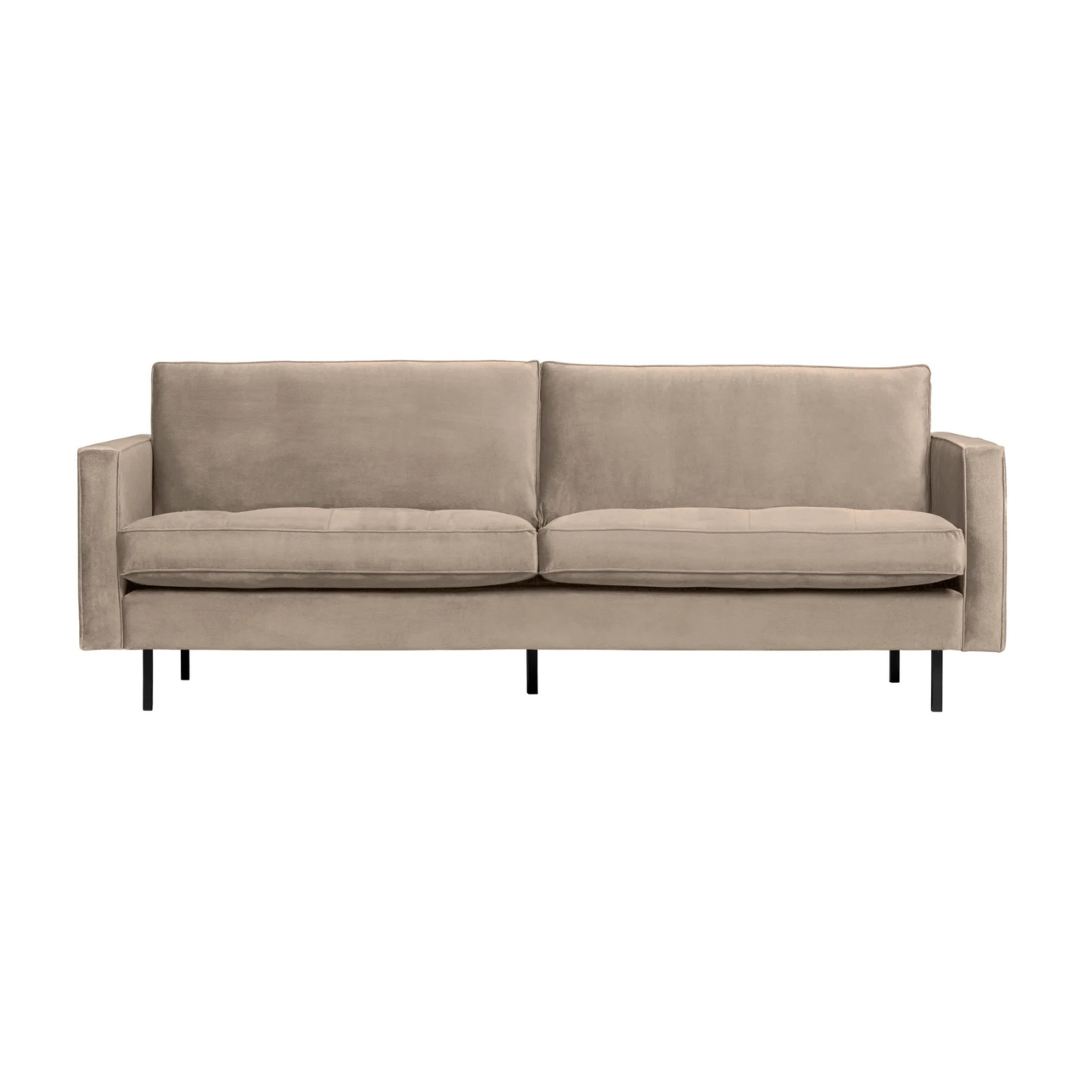 Velvet sofa 2.5-person Rodeo Classic Khaki