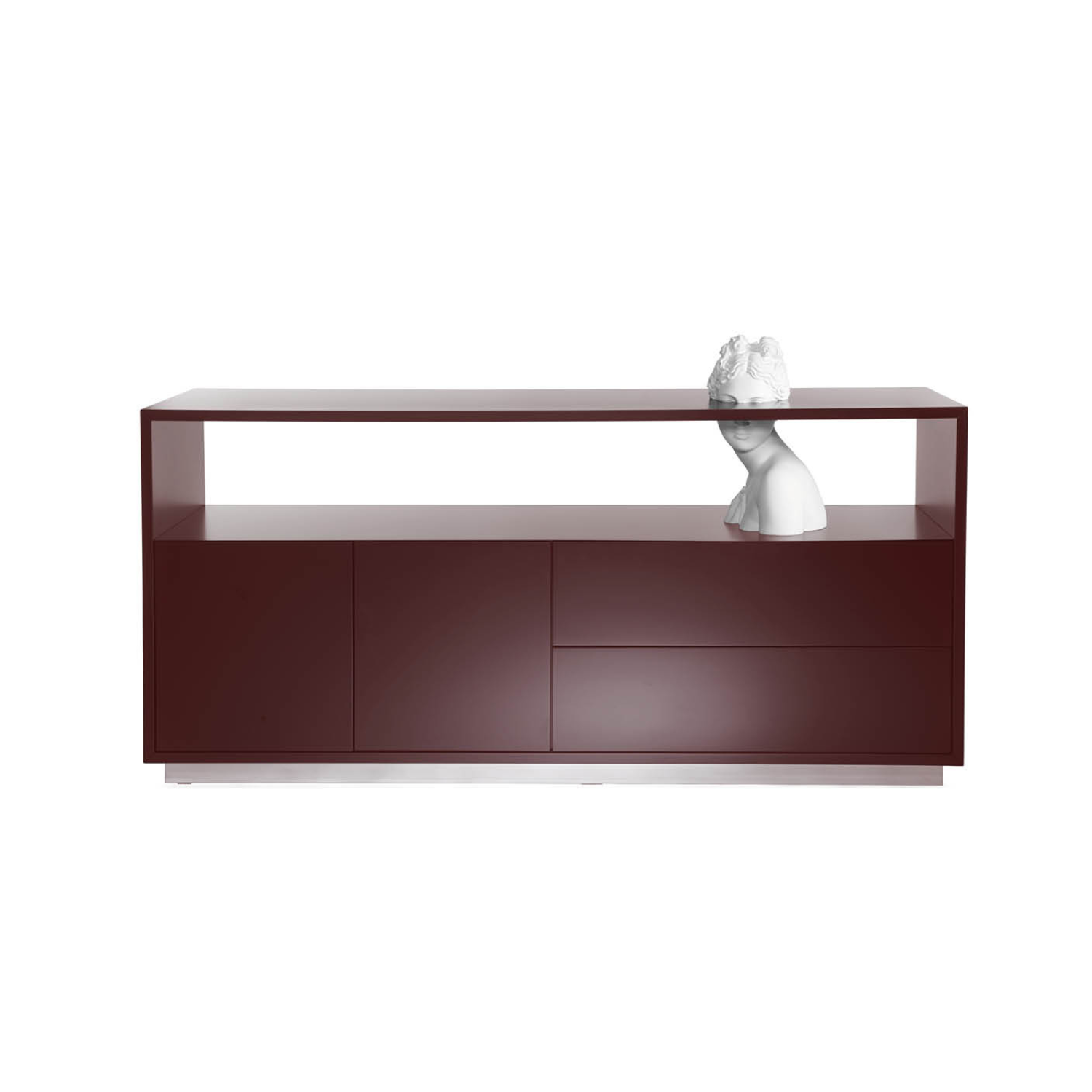 Venus burgundy chest of drawers