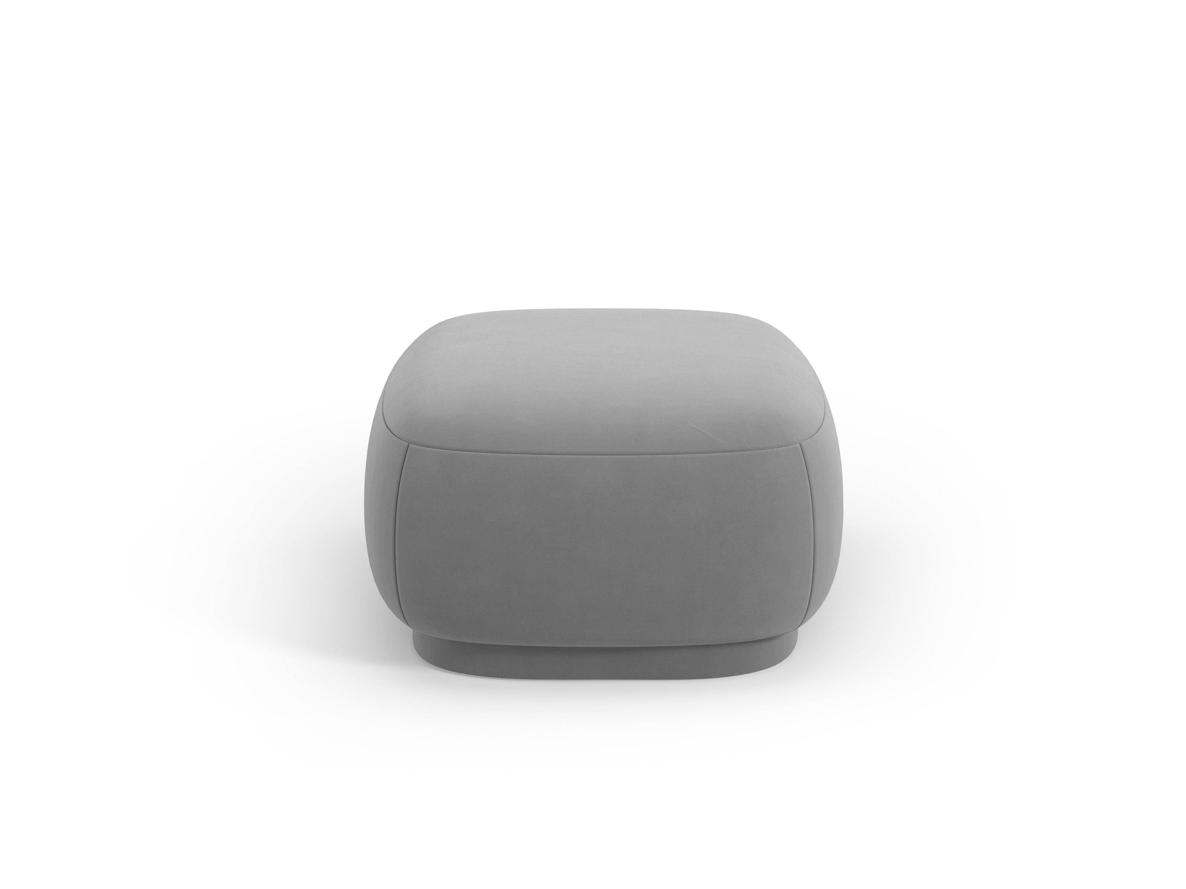 Puf aksamitny CAMDEN szary Cosmopolitan Design Eye on Design