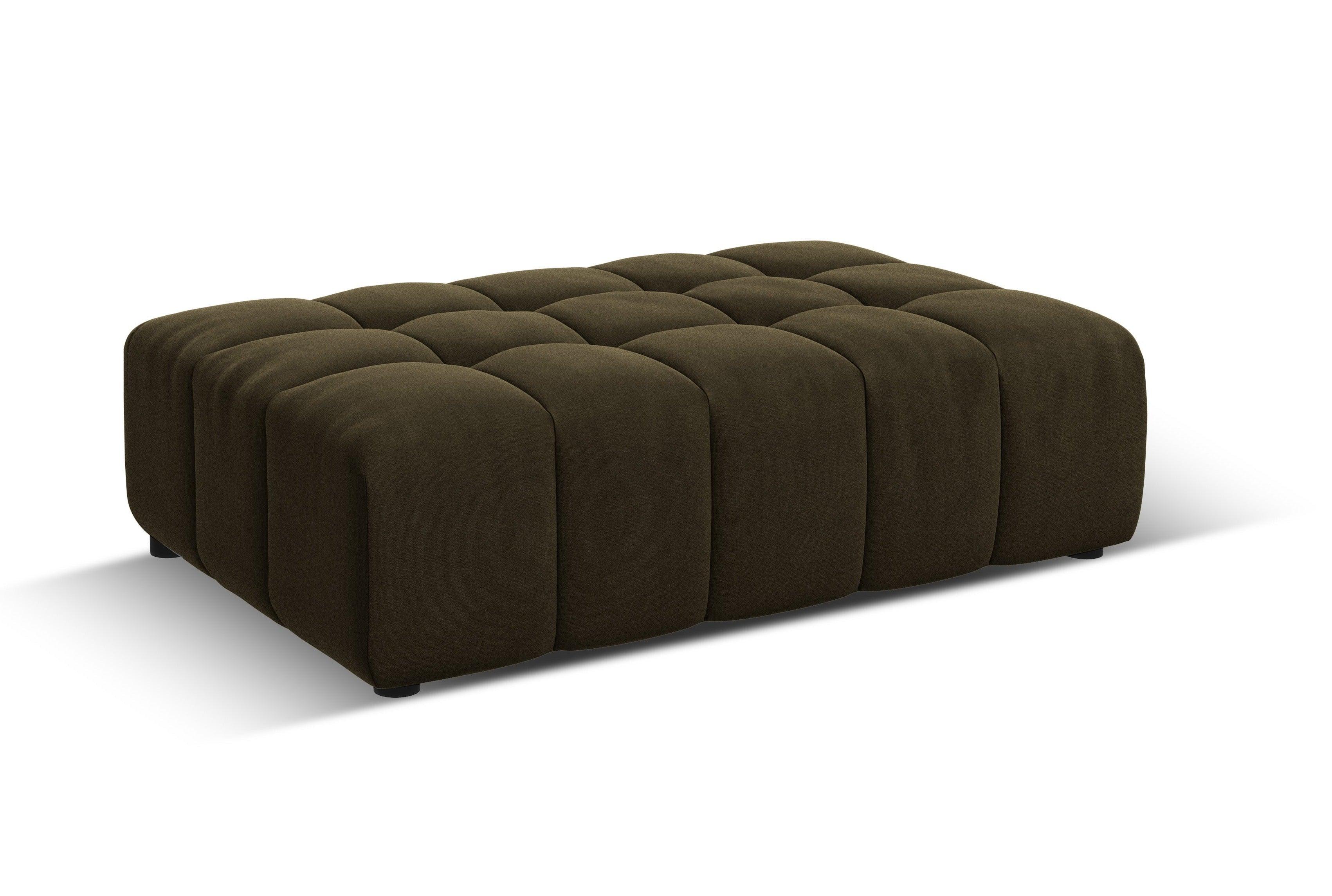 Puf aksamitny CHICAGO oliwkowy Cosmopolitan Design Eye on Design