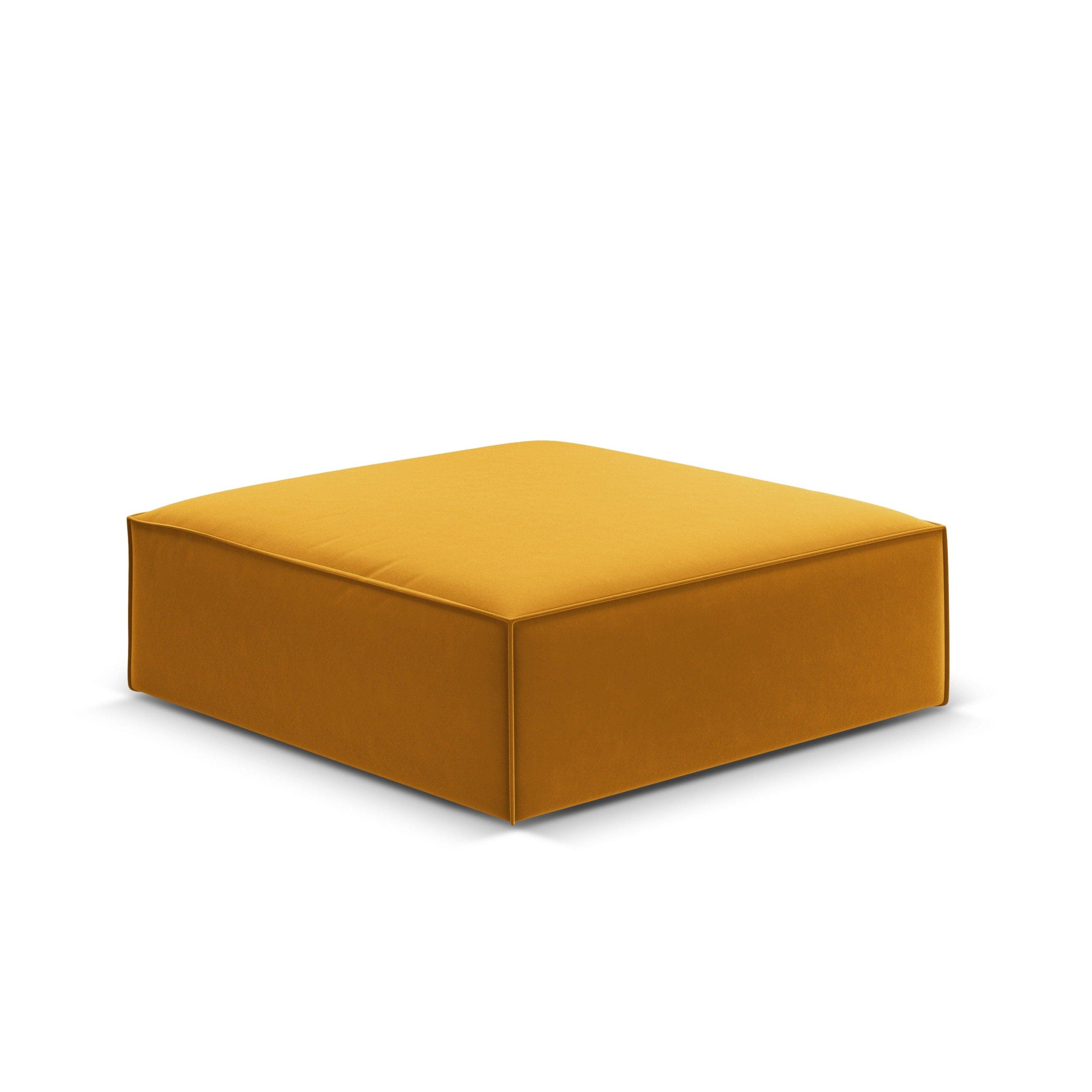 Puf aksamitny VANDA musztardowy Mazzini Sofas Eye on Design