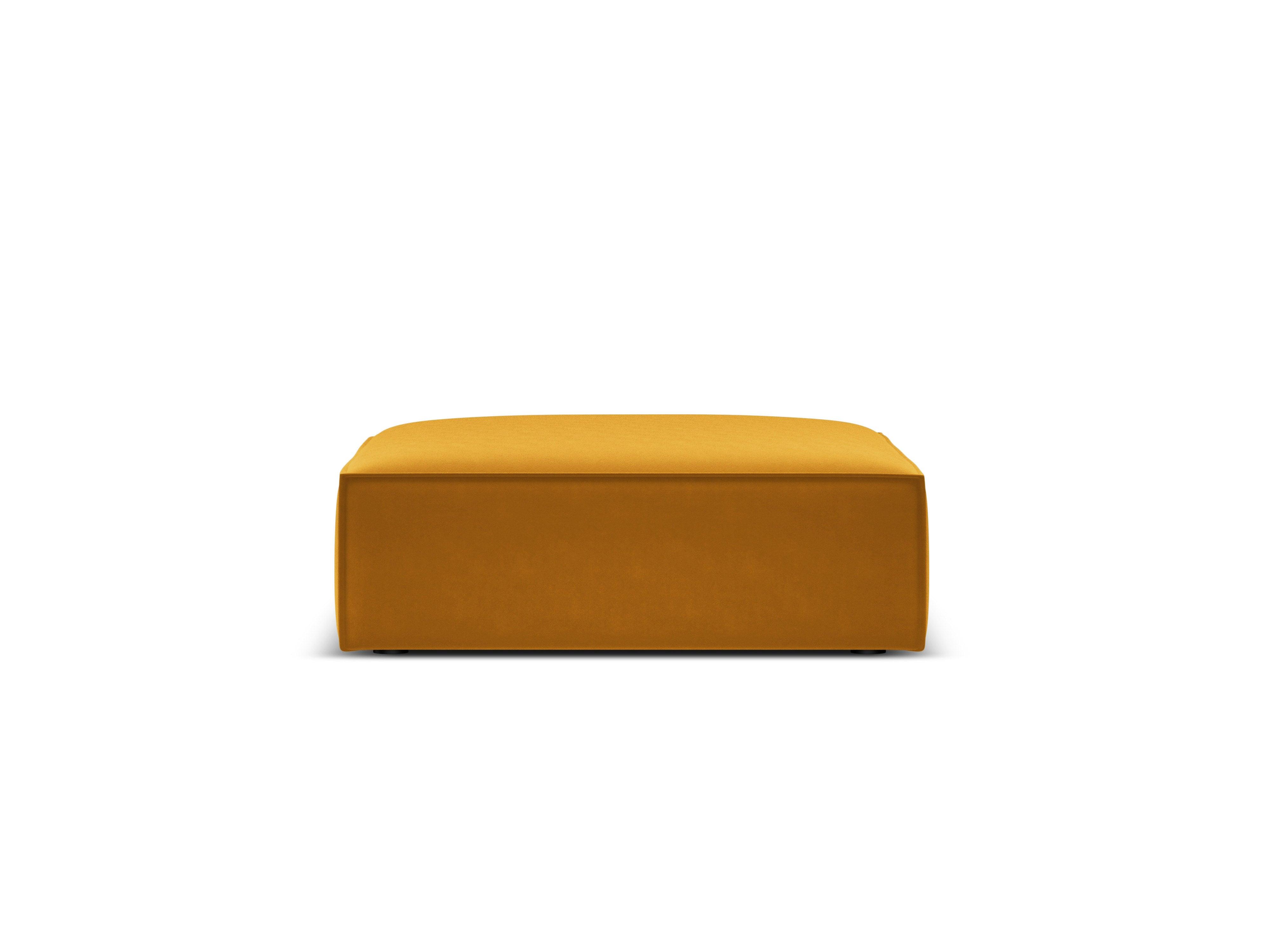Puf aksamitny VANDA musztardowy Mazzini Sofas Eye on Design