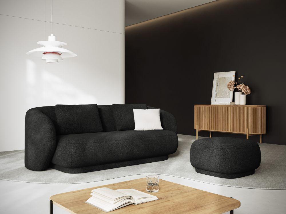 Puf CAMDEN czarny szenil Cosmopolitan Design Eye on Design