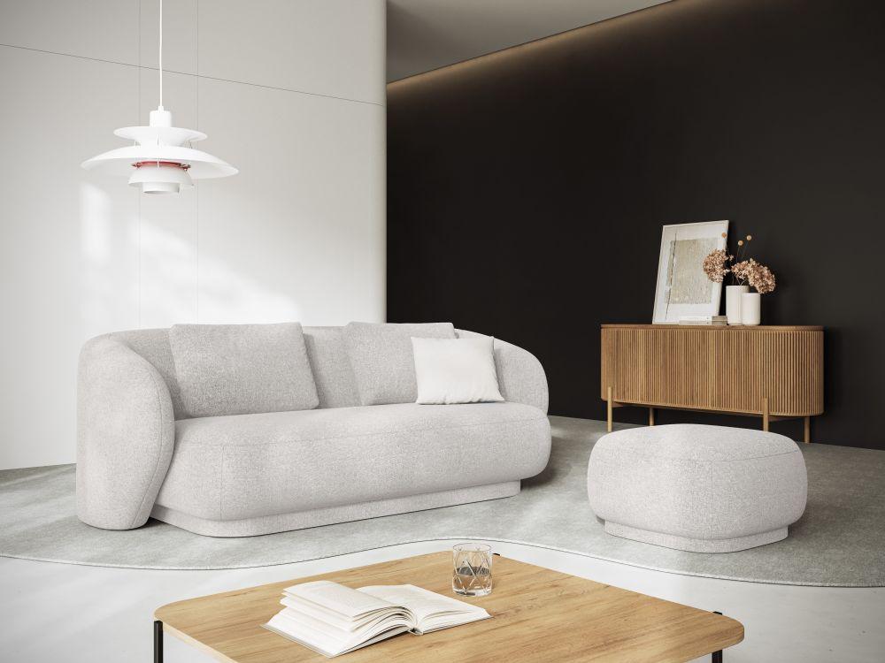 Puf CAMDEN srebrny szenil Cosmopolitan Design Eye on Design