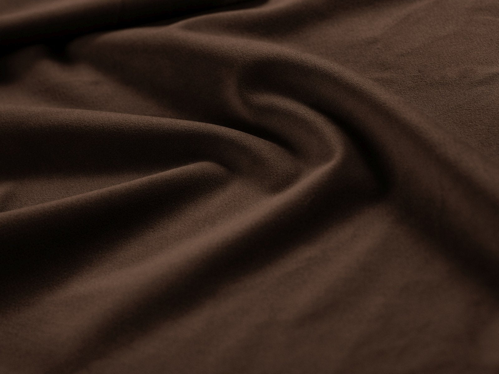 Samt Pouf GEORGIA schokoladenbraun