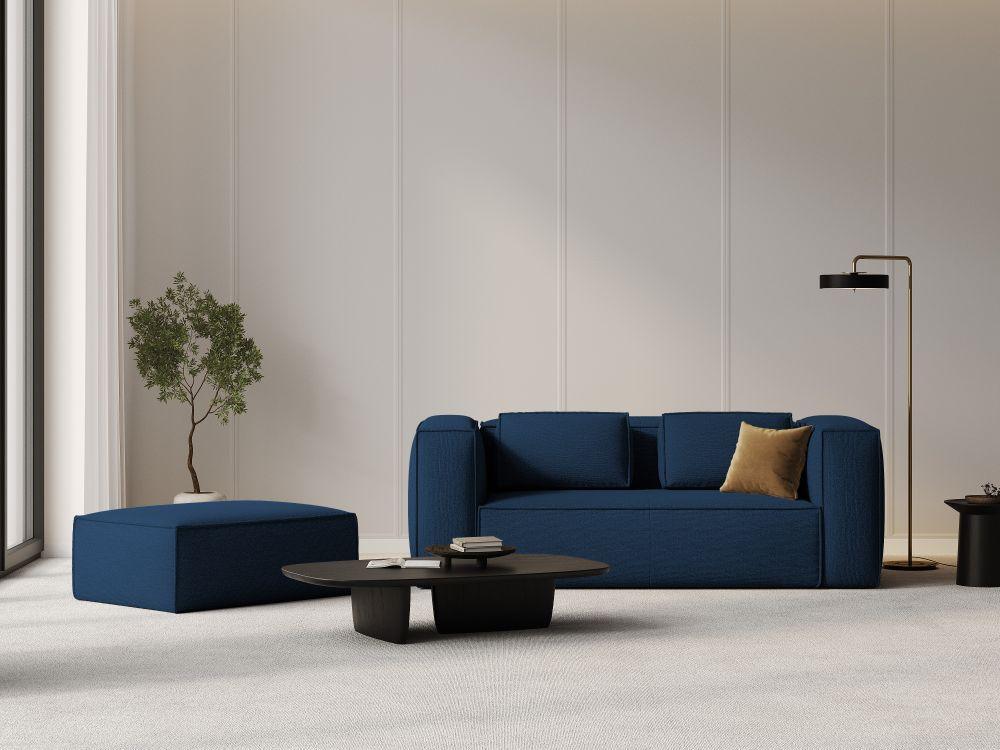 Puf MACKAY ciemnoniebieski boucle Cosmopolitan Design Eye on Design