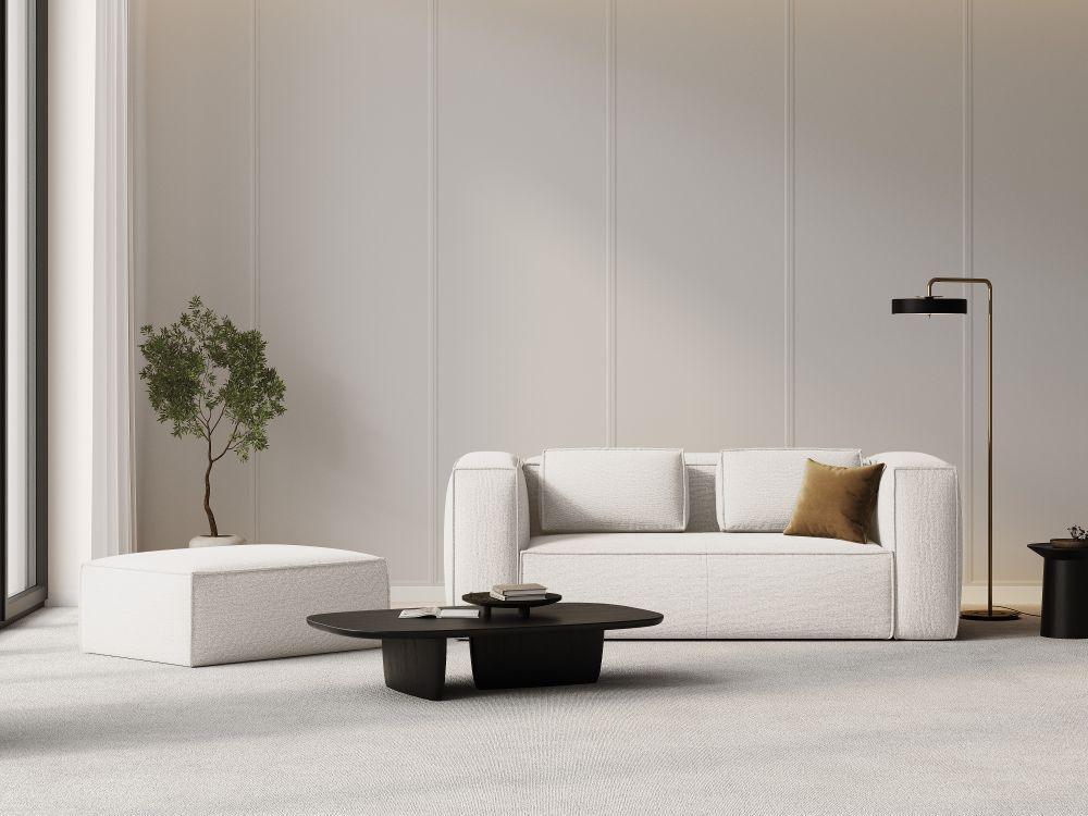 Puf MACKAY kość słoniowa boucle Cosmopolitan Design Eye on Design