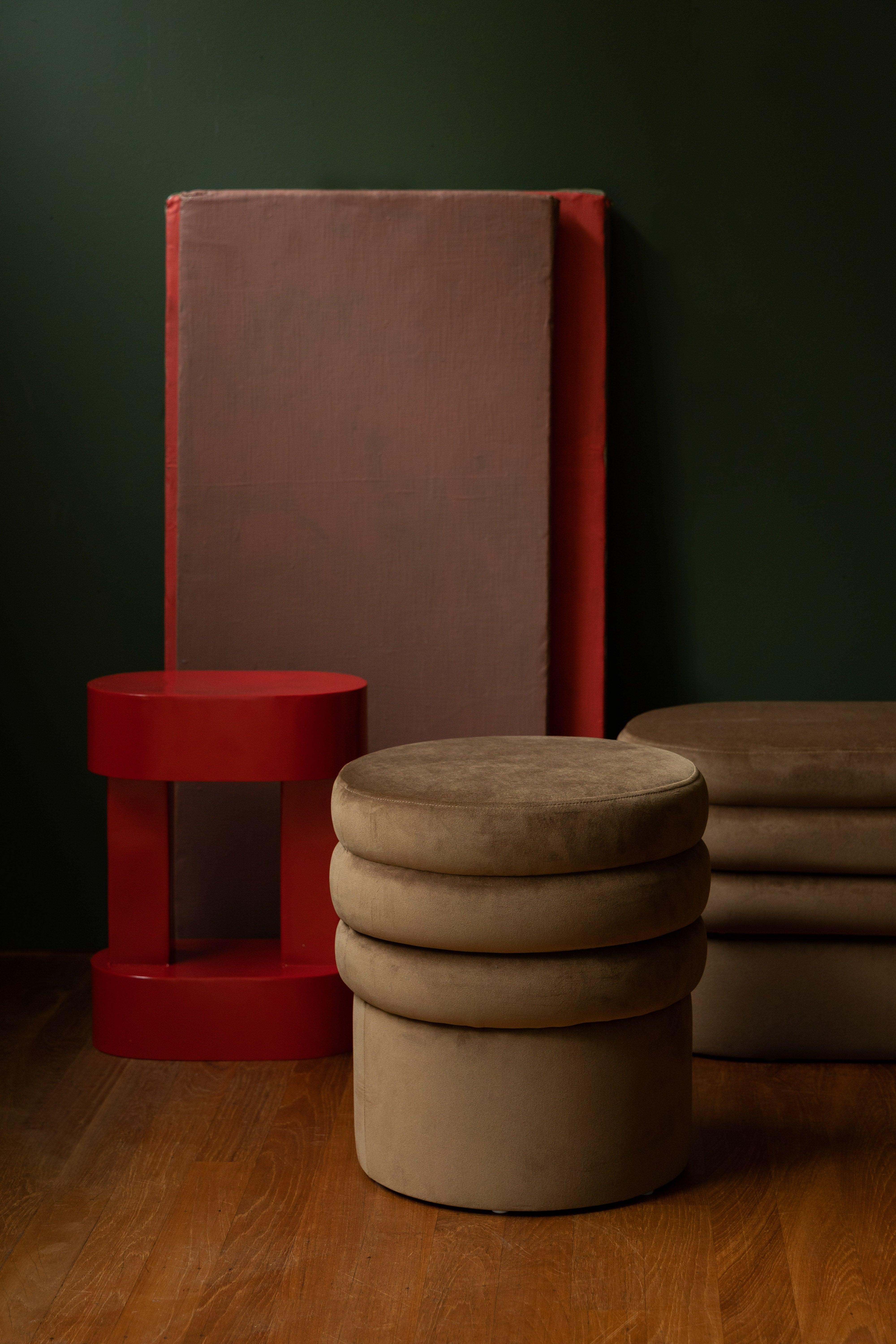 Aditi Pouffe Brown Dutchbone Eye on Design
