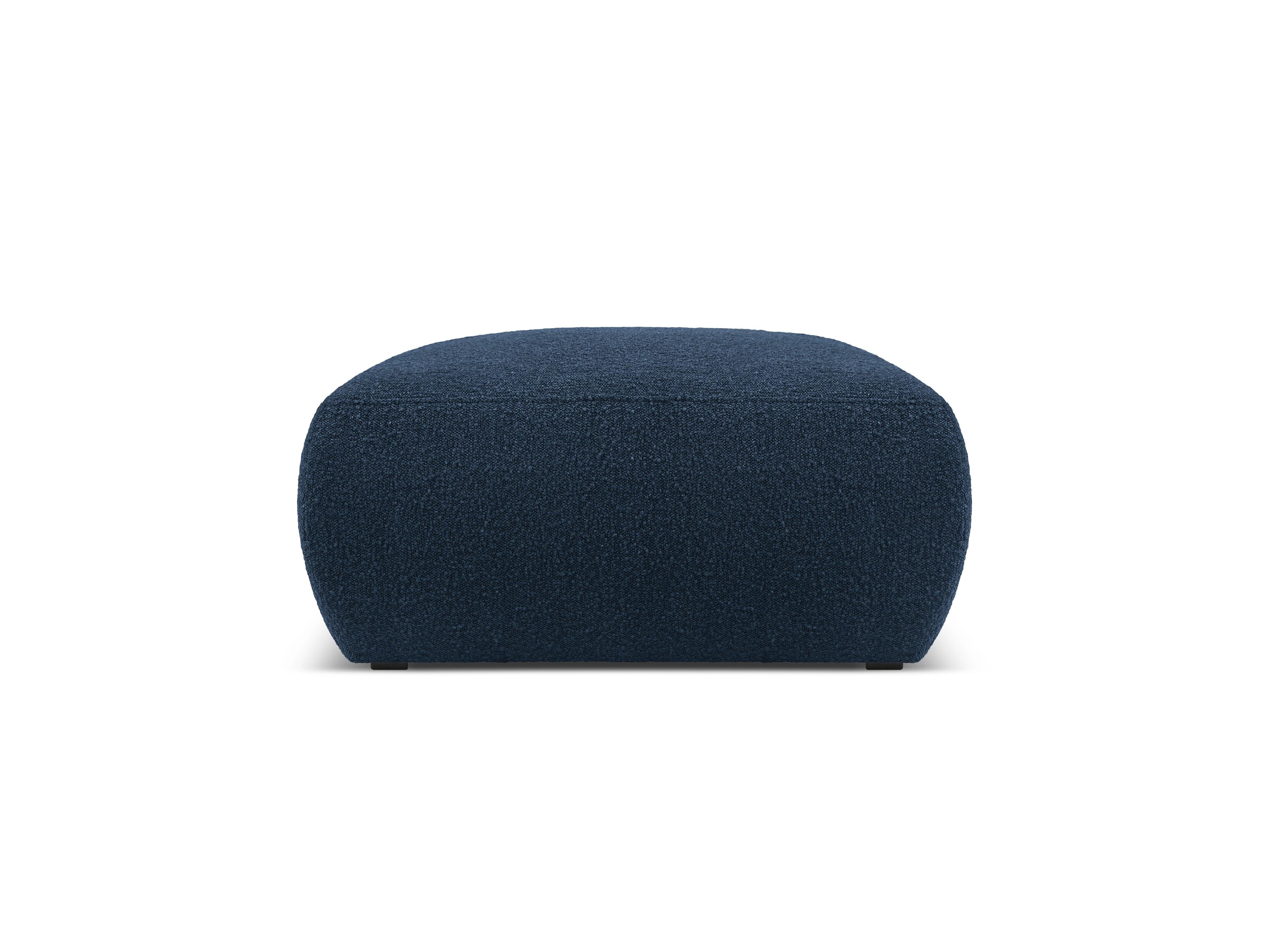 Puf w tkaninie boucle LOLA ciemnoniebieski Windsor & Co Eye on Design