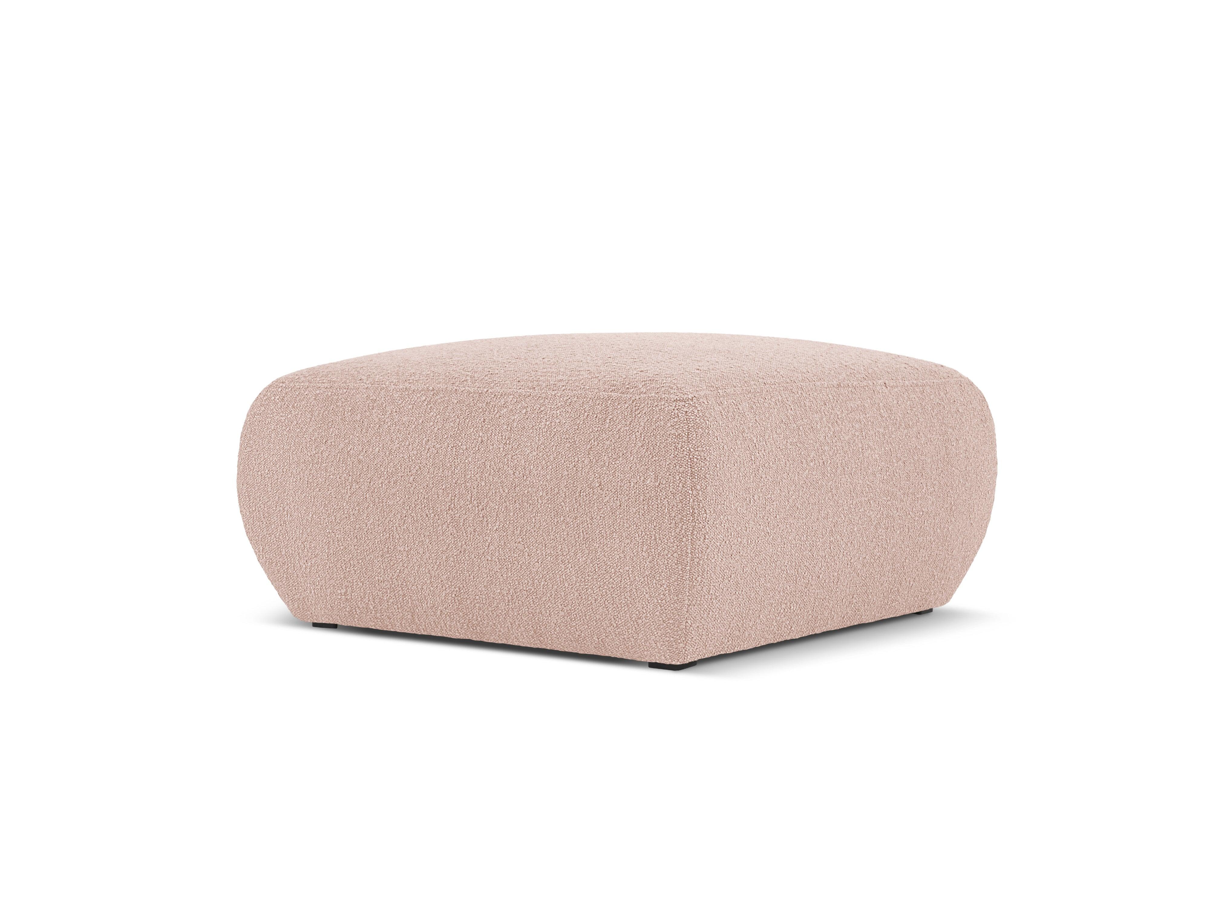 Puf w tkaninie boucle LOLA różowy Windsor & Co Eye on Design