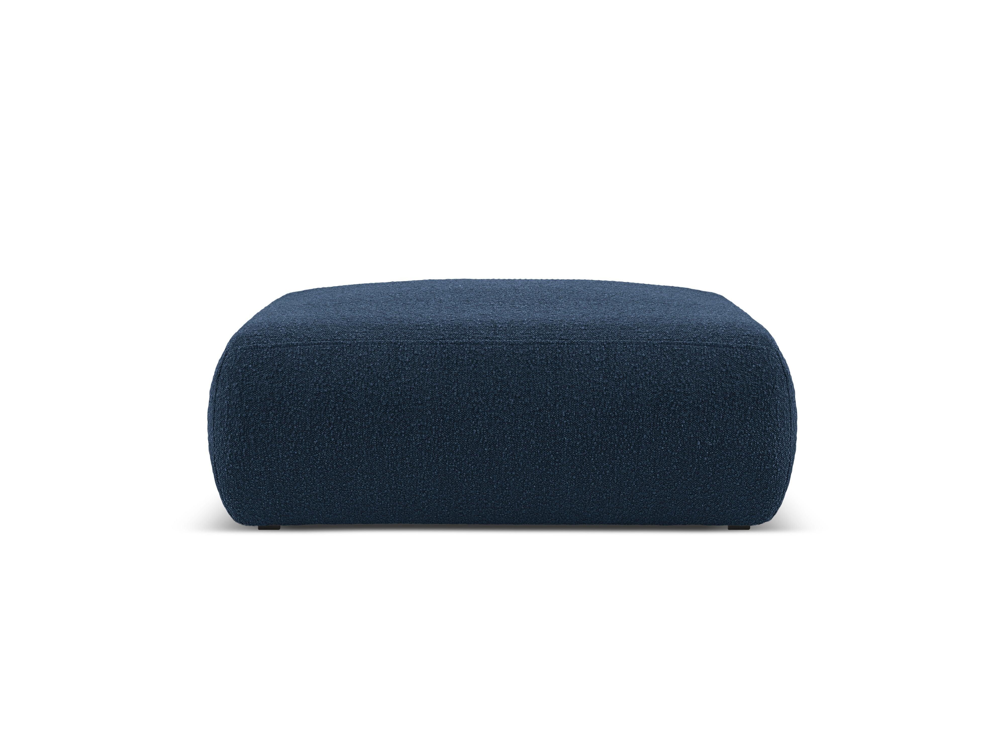 Puf w tkaninie boucle XL LOLA ciemnoniebieski Windsor & Co Eye on Design