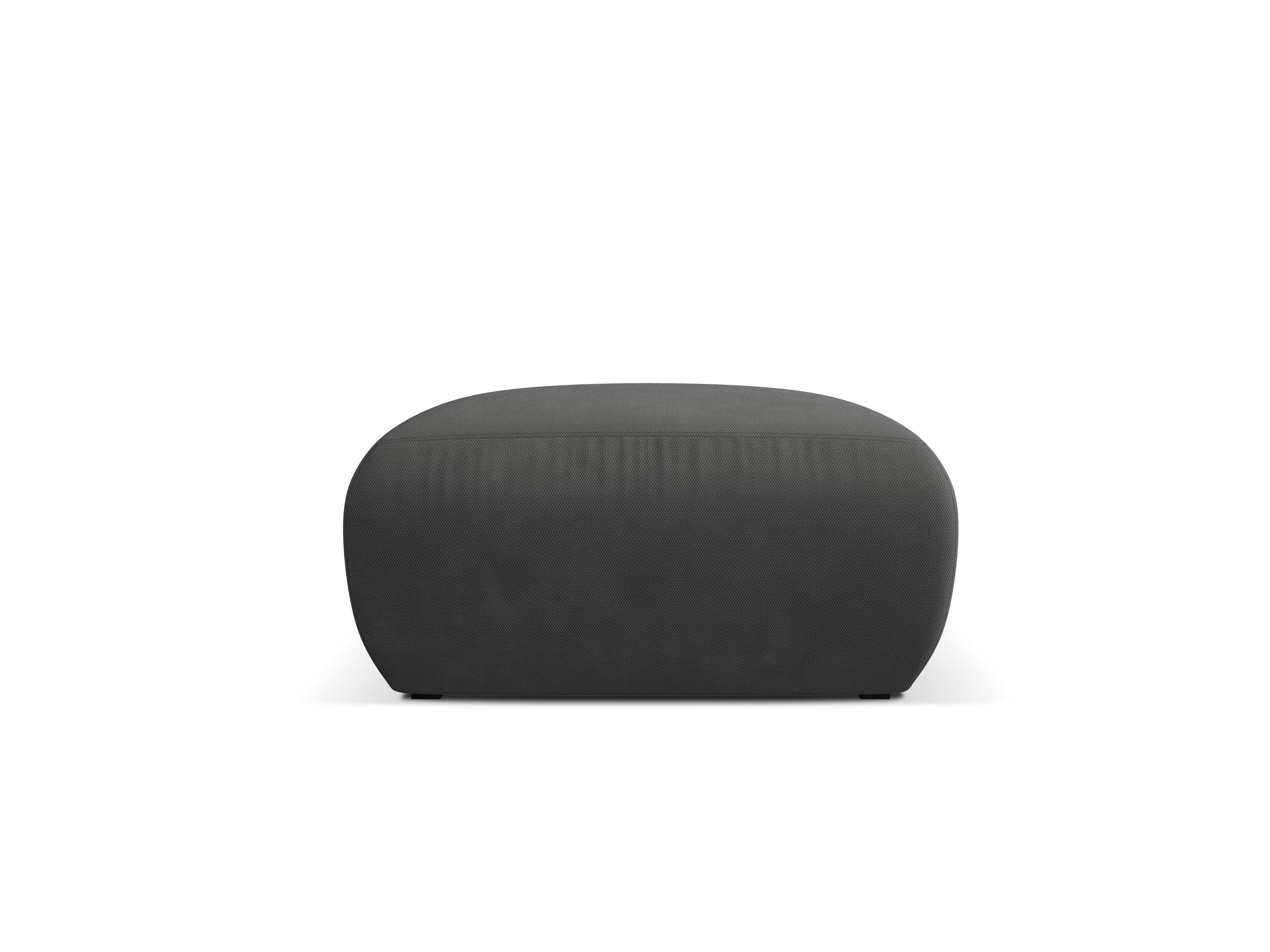 Puf w tkaninie chenillowej LOLA ciemnoszary Windsor & Co Eye on Design