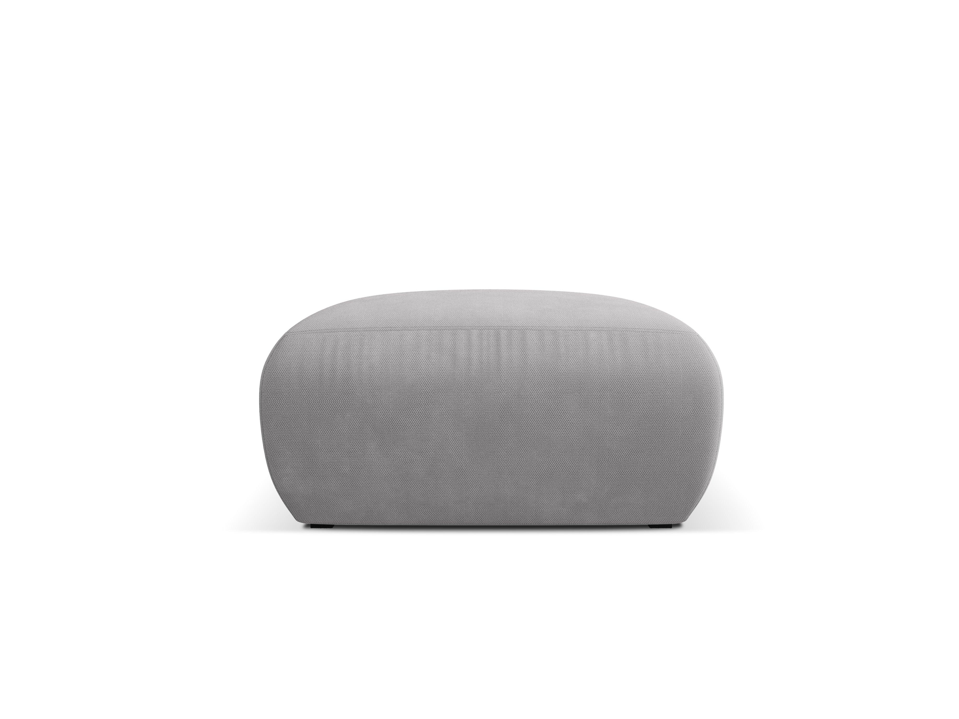 Puf w tkaninie chenillowej LOLA jasnoszary Windsor & Co Eye on Design