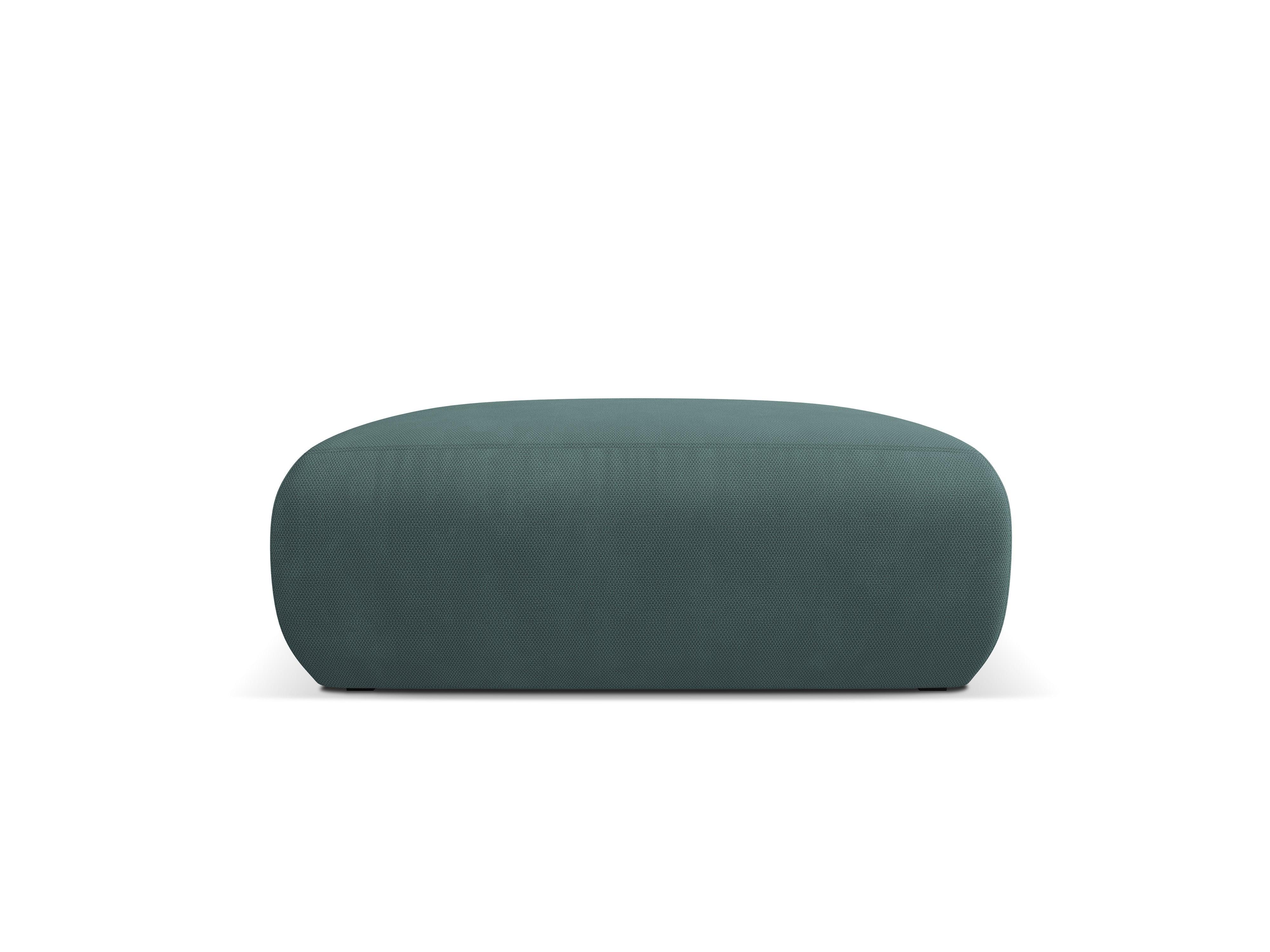 Puf w tkaninie chenillowej XL LOLA morska zieleń Windsor & Co Eye on Design
