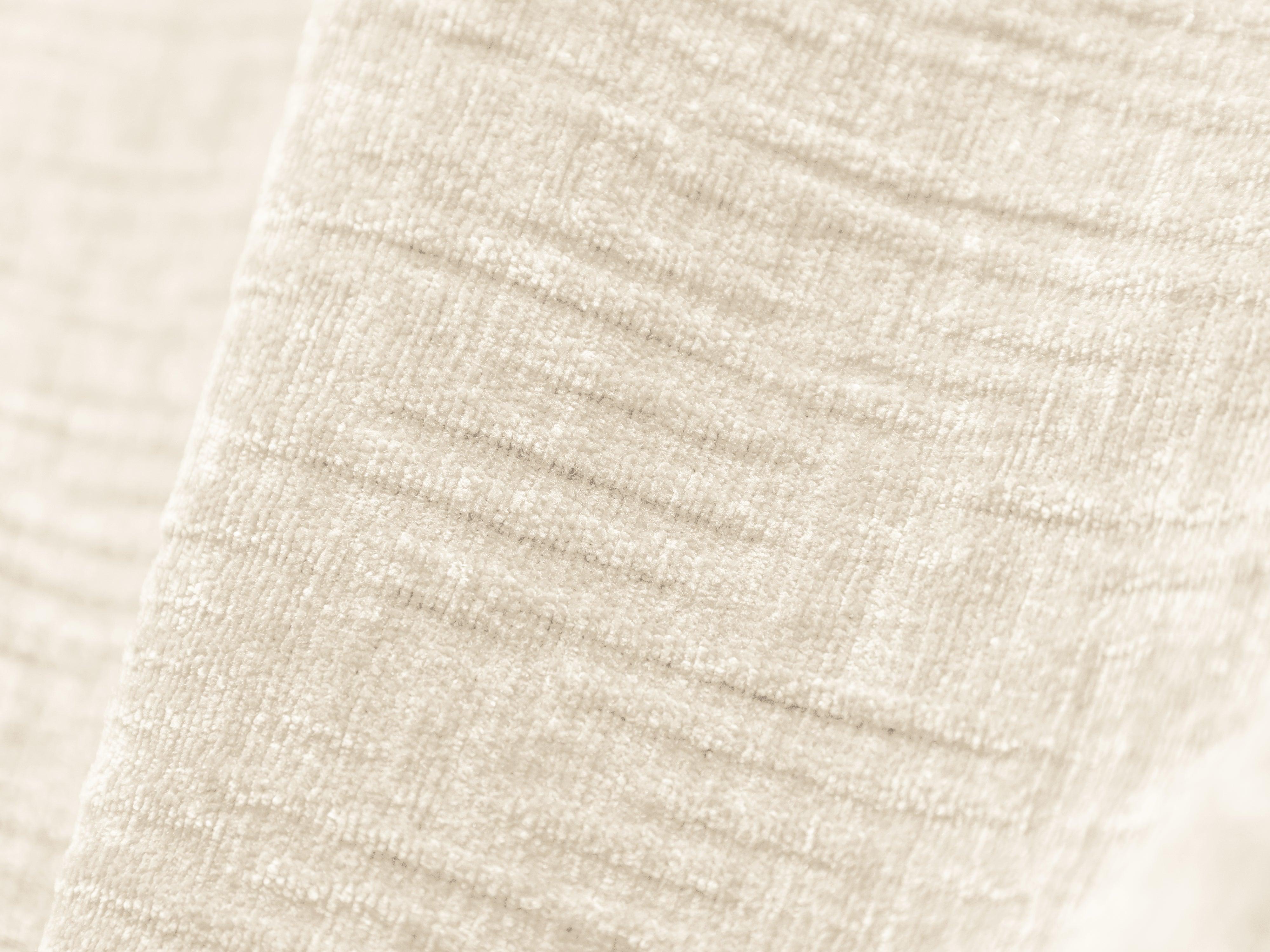 Puf w tkaninie szenilowej VANDA jasnobeżowy Mazzini Sofas Eye on Design