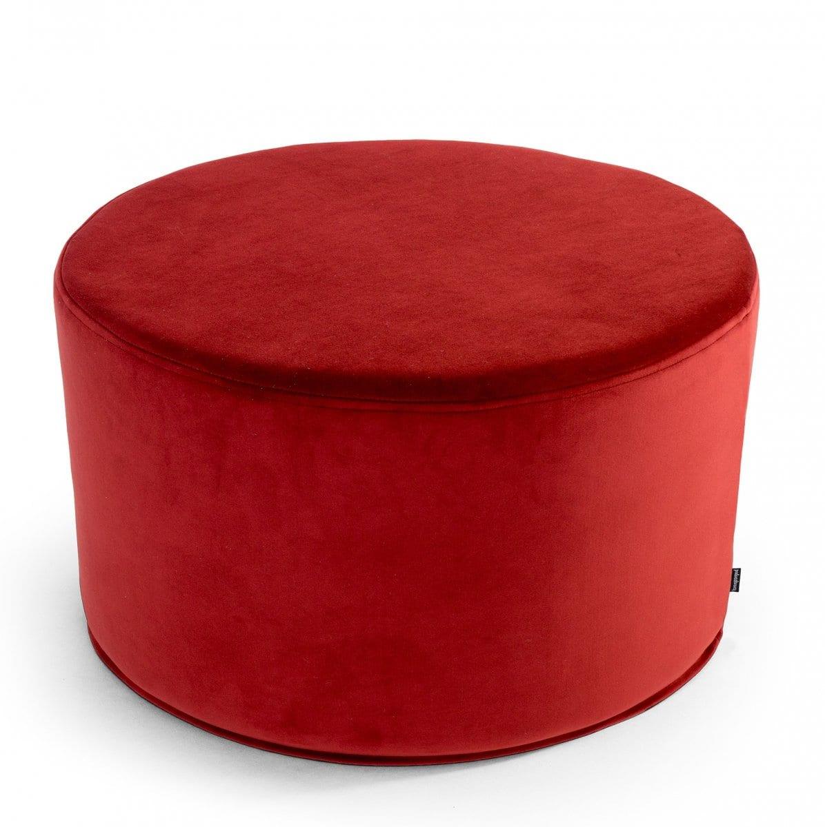 Puf welurowy czerwony Poduszkowcy 60x30 cm Eye on Design