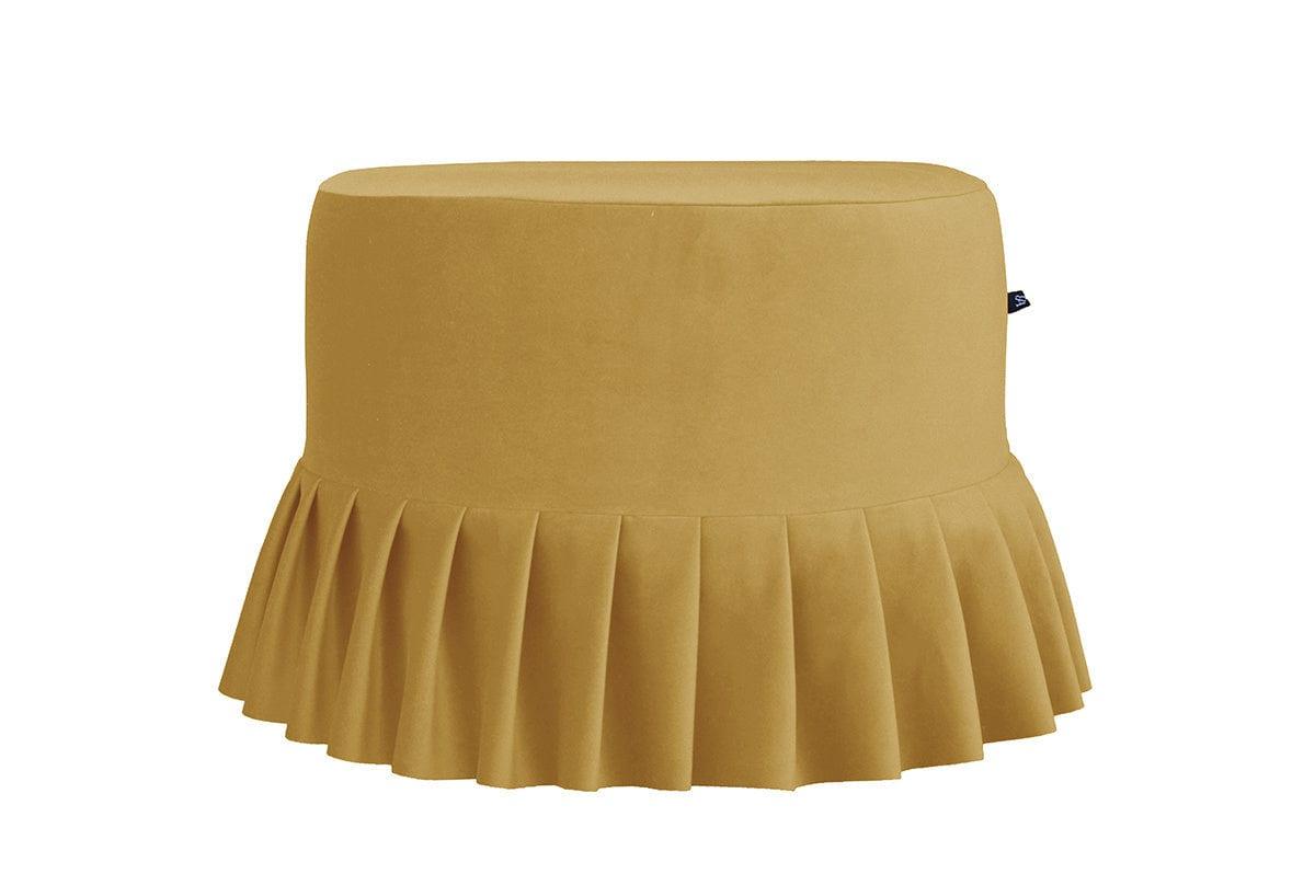 Puf z falbaną LOLITA beżowy Happy Barok Eye on Design