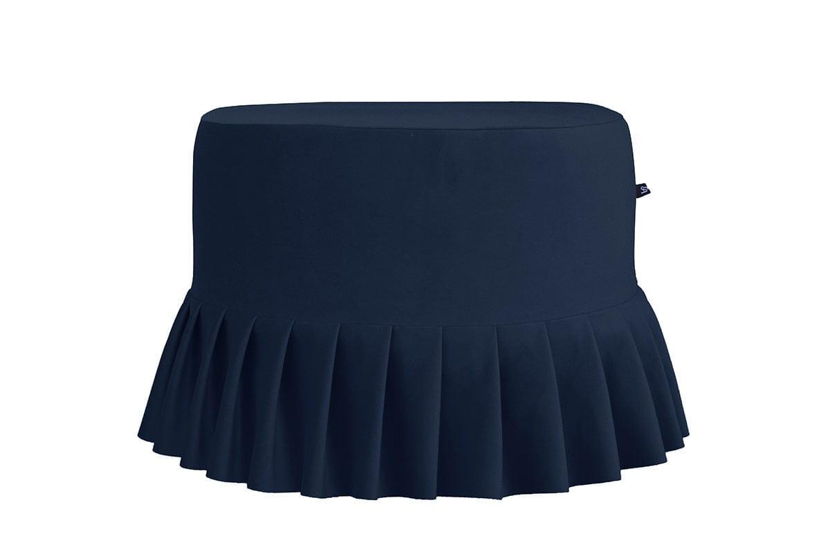 Puf z falbaną LOLITA granatowy Happy Barok Eye on Design
