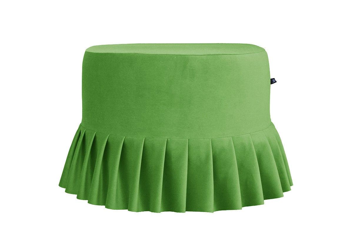 Puf z falbaną LOLITA jasny zielony Happy Barok Eye on Design