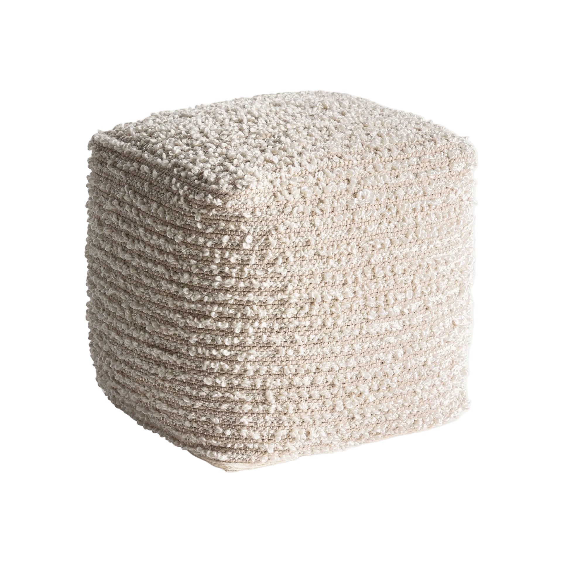 ALEPH Beige Outdoor Pouf