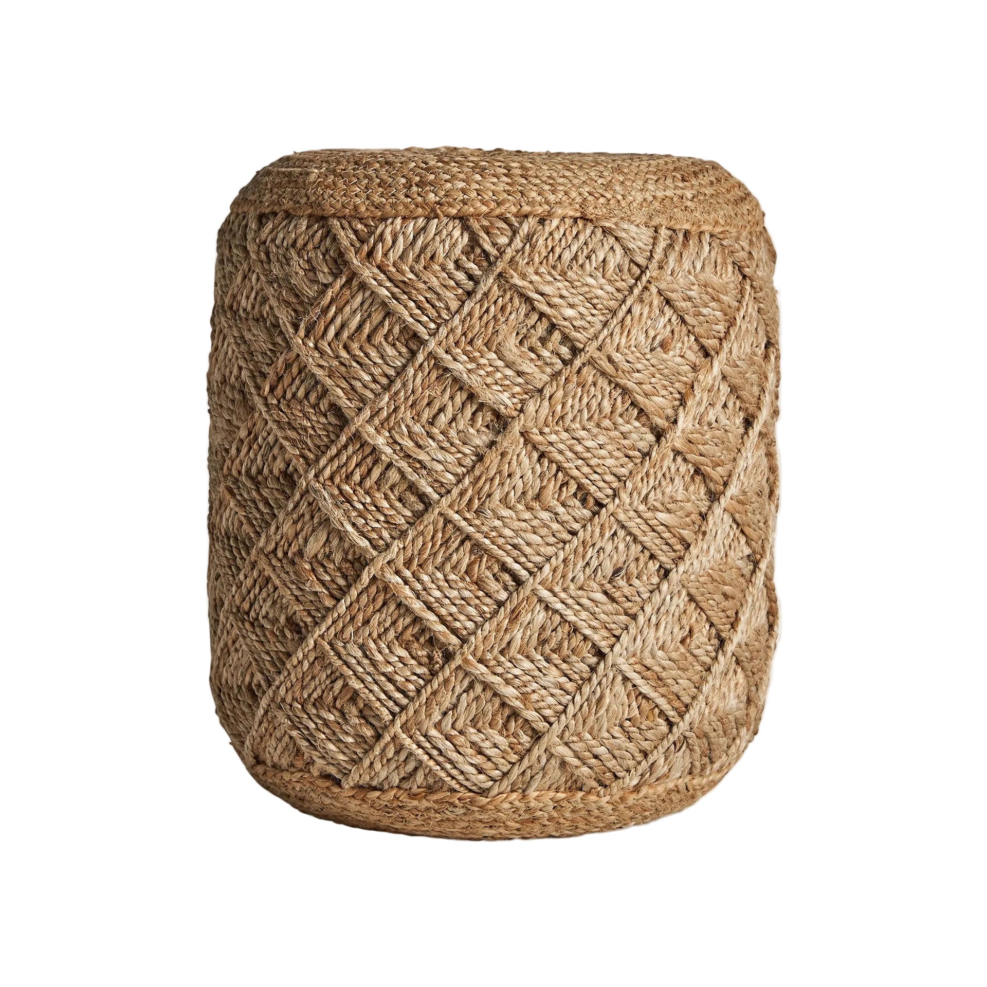 ELGIN Jute Pouf