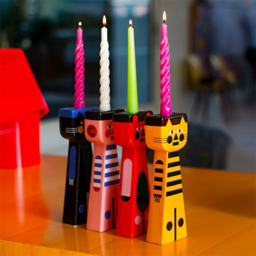 GARY blue candlestick