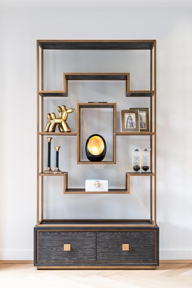 Regał HUNTER mosiężny Richmond Interiors Eye on Design