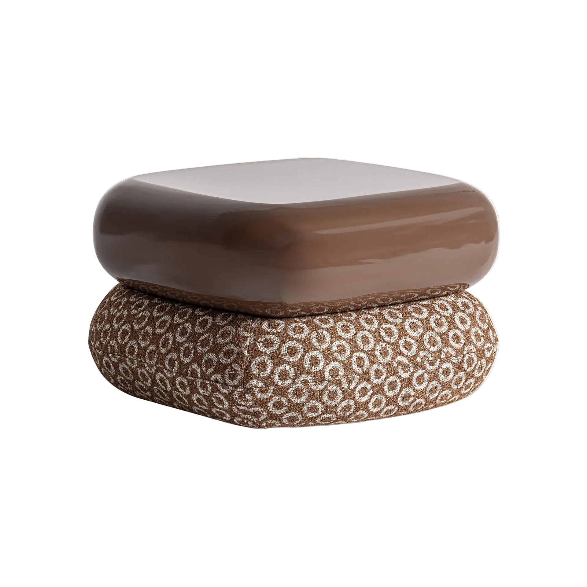 WALLAU Brown Pouf