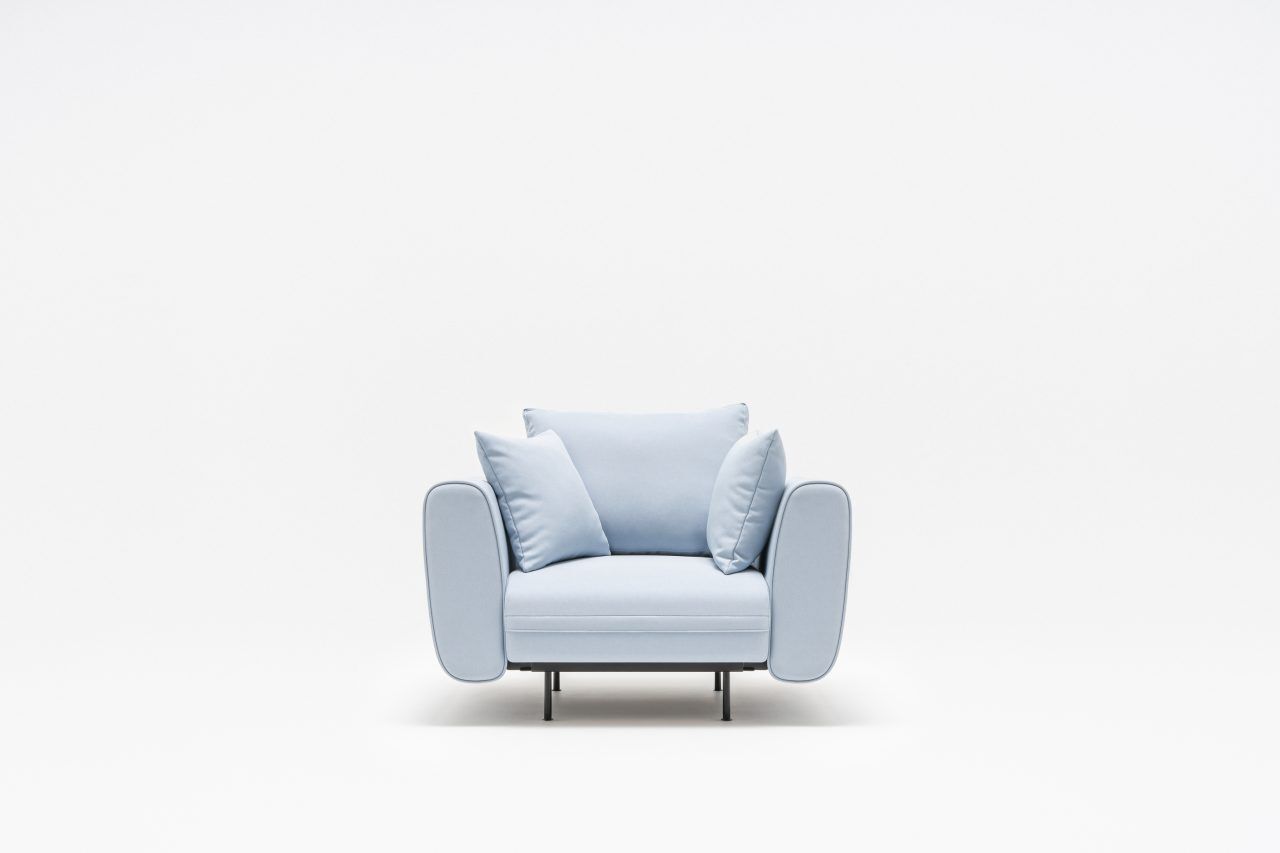 Fotel LOTUS tapicerowany – .mdd