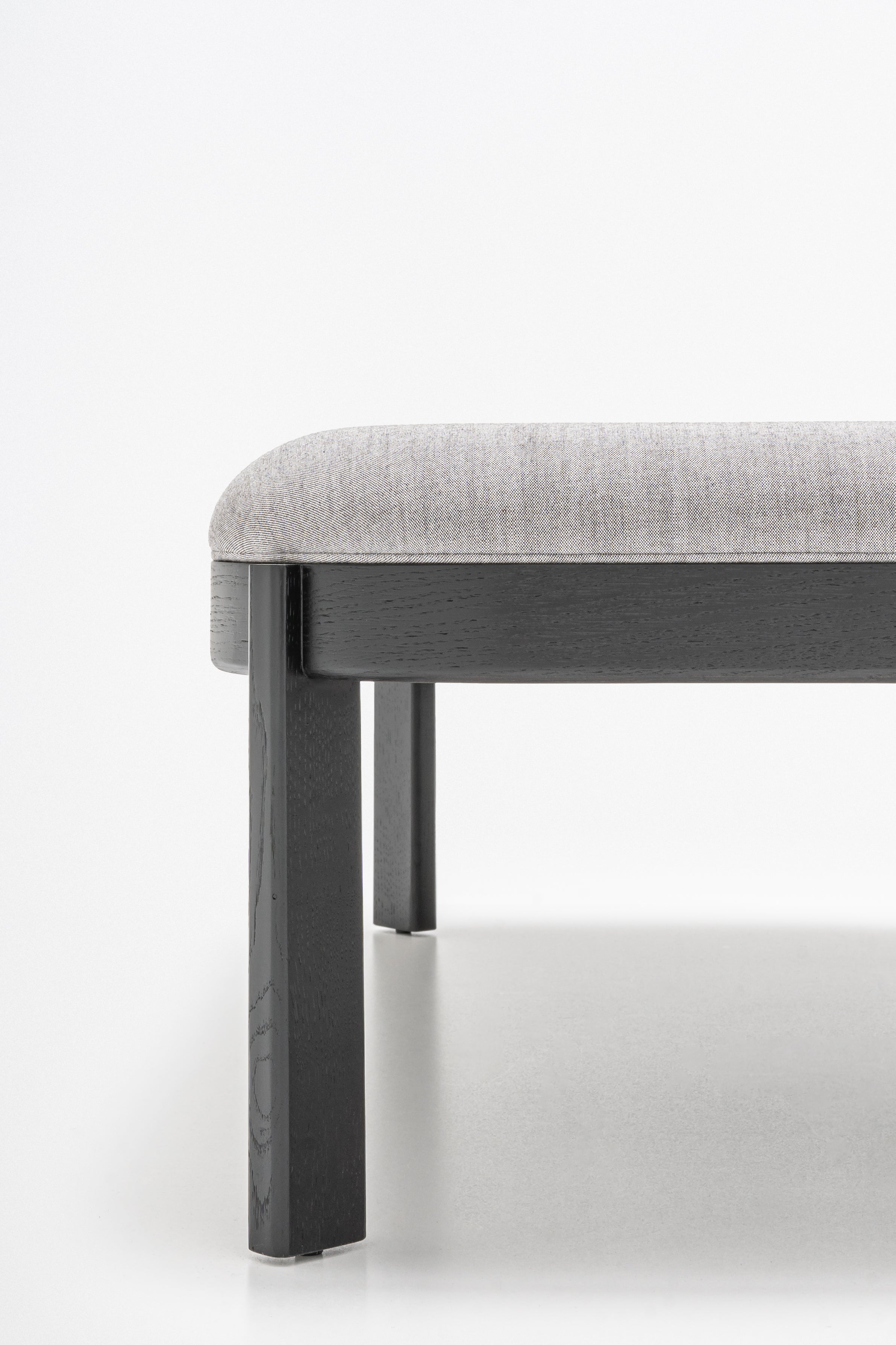 Upholstered ramp wooden base