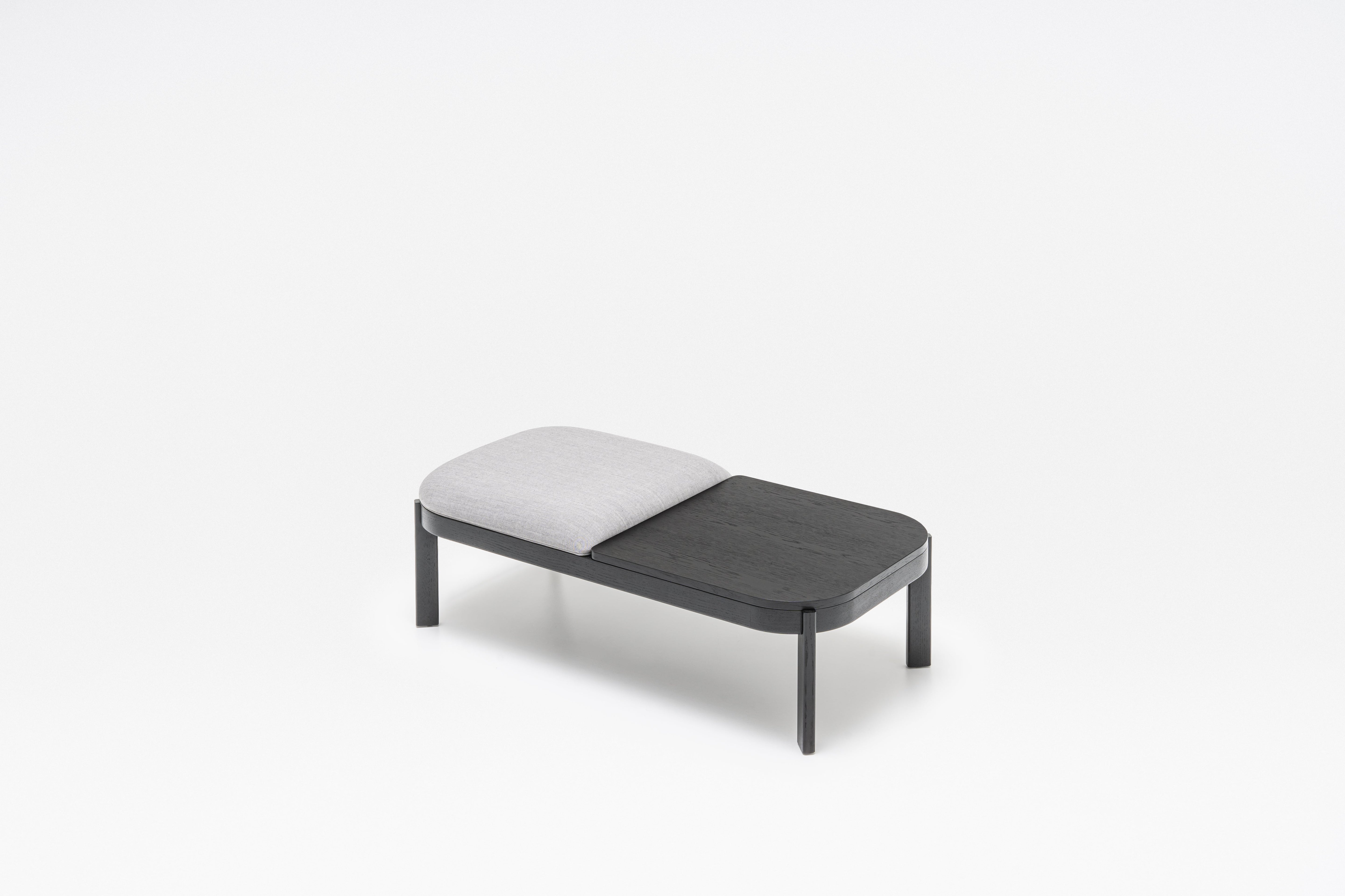 Upholstered ramp wooden base