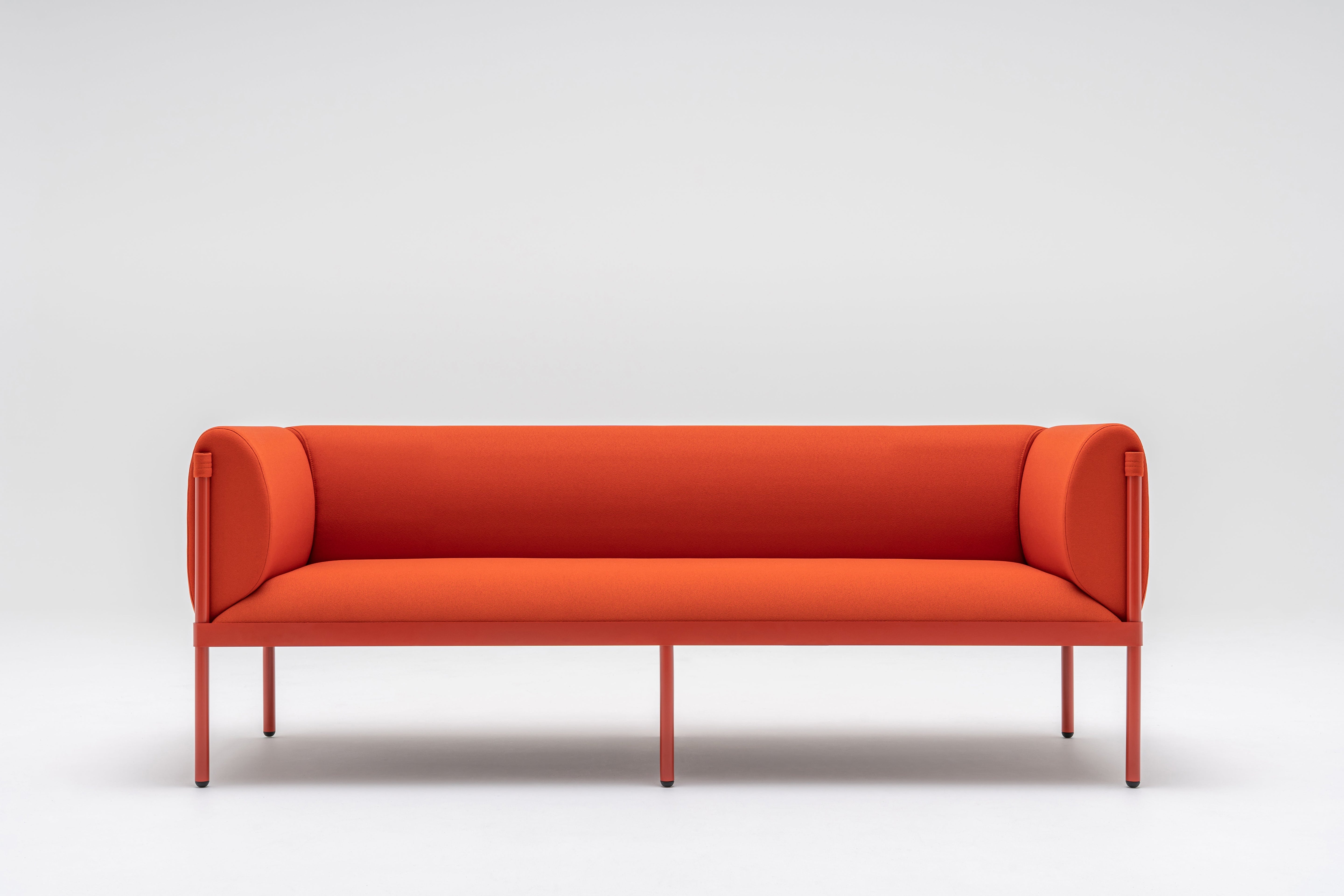 3-Sitzer-Sofa niedrig gepolsterte Stelzen