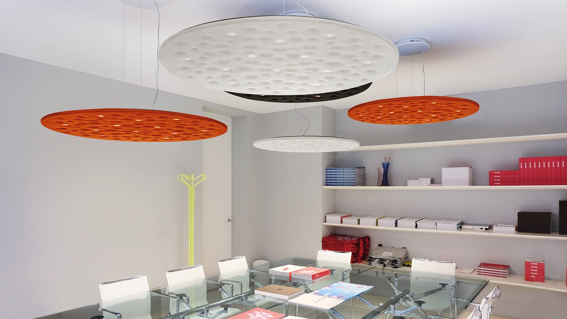 SILENT FIELD 2.0 Pendant Lamp with Sound-Absorbing Properties