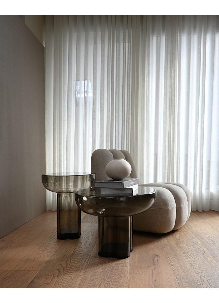 Side table Crown Smot glass