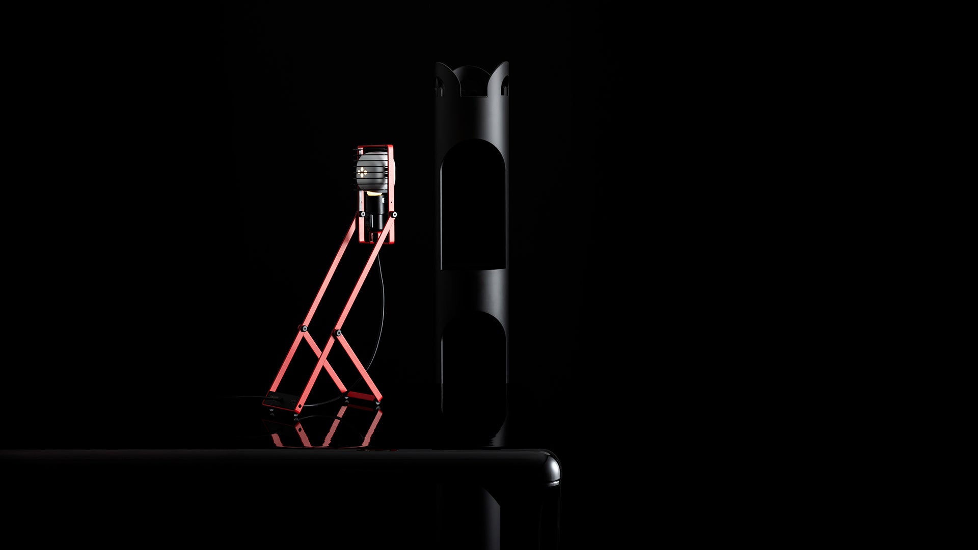 Adjustable Desk Lamp SINTESI Red