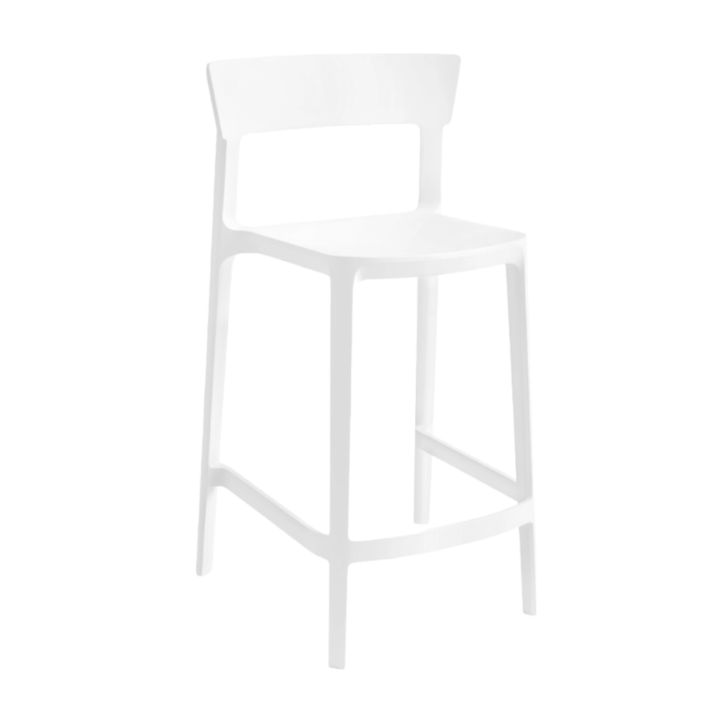 SKIN White Bar Stool