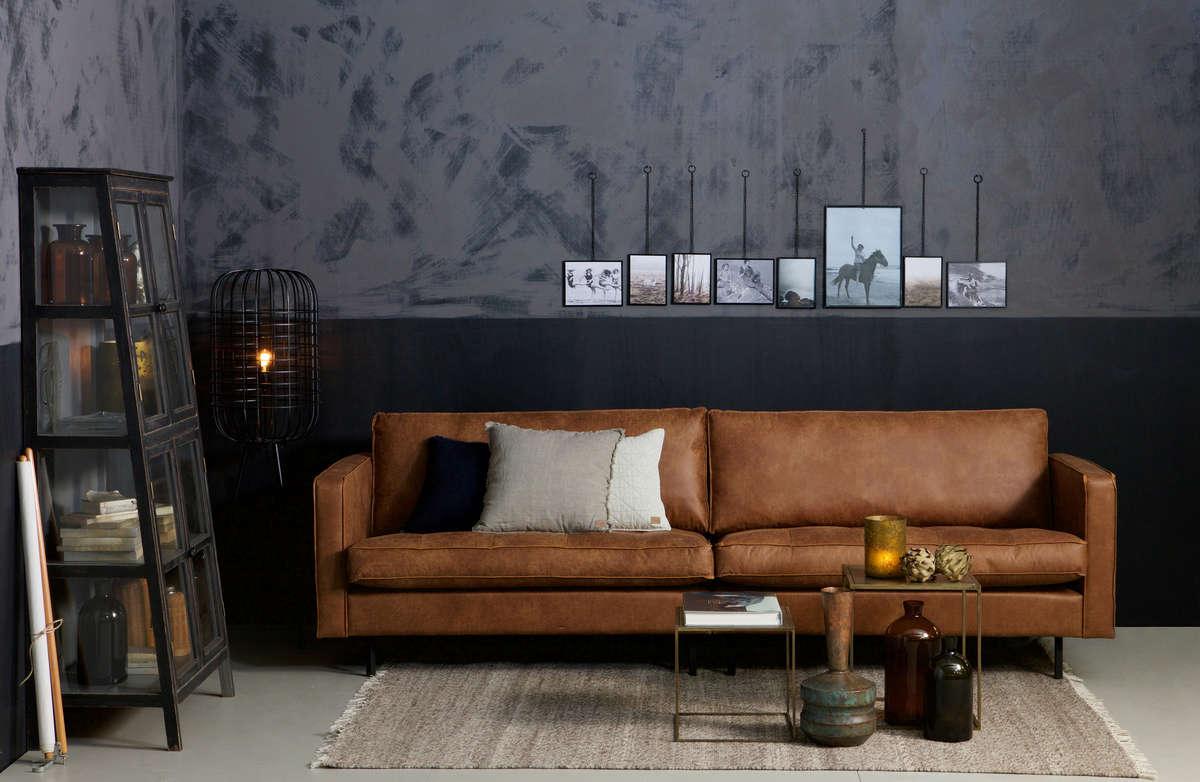 2.5-seater velvet sofa Rodeo Khaki