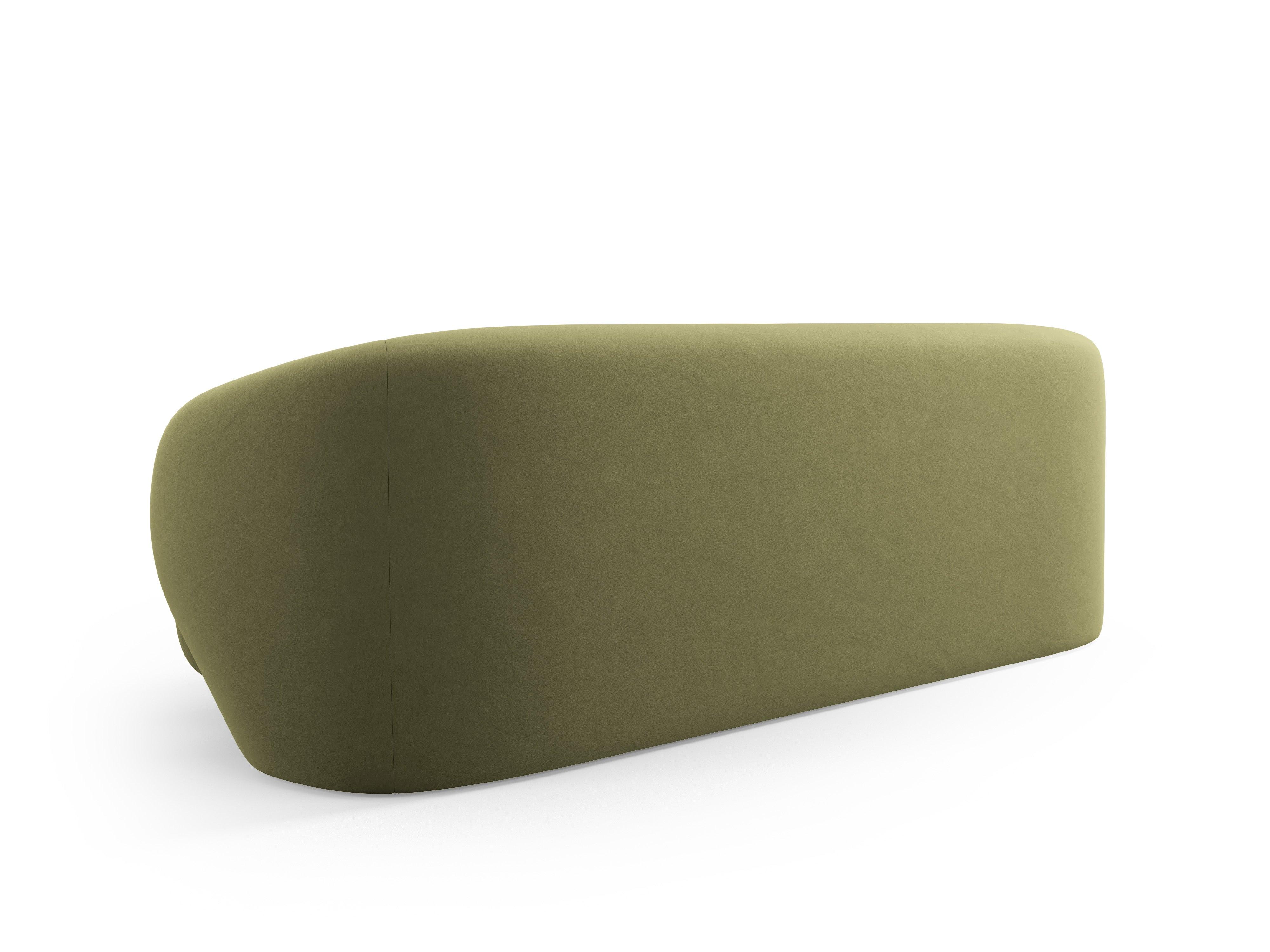 Sofa 3-osobowa aksamitna CAMDEN zielony Cosmopolitan Design Eye on Design
