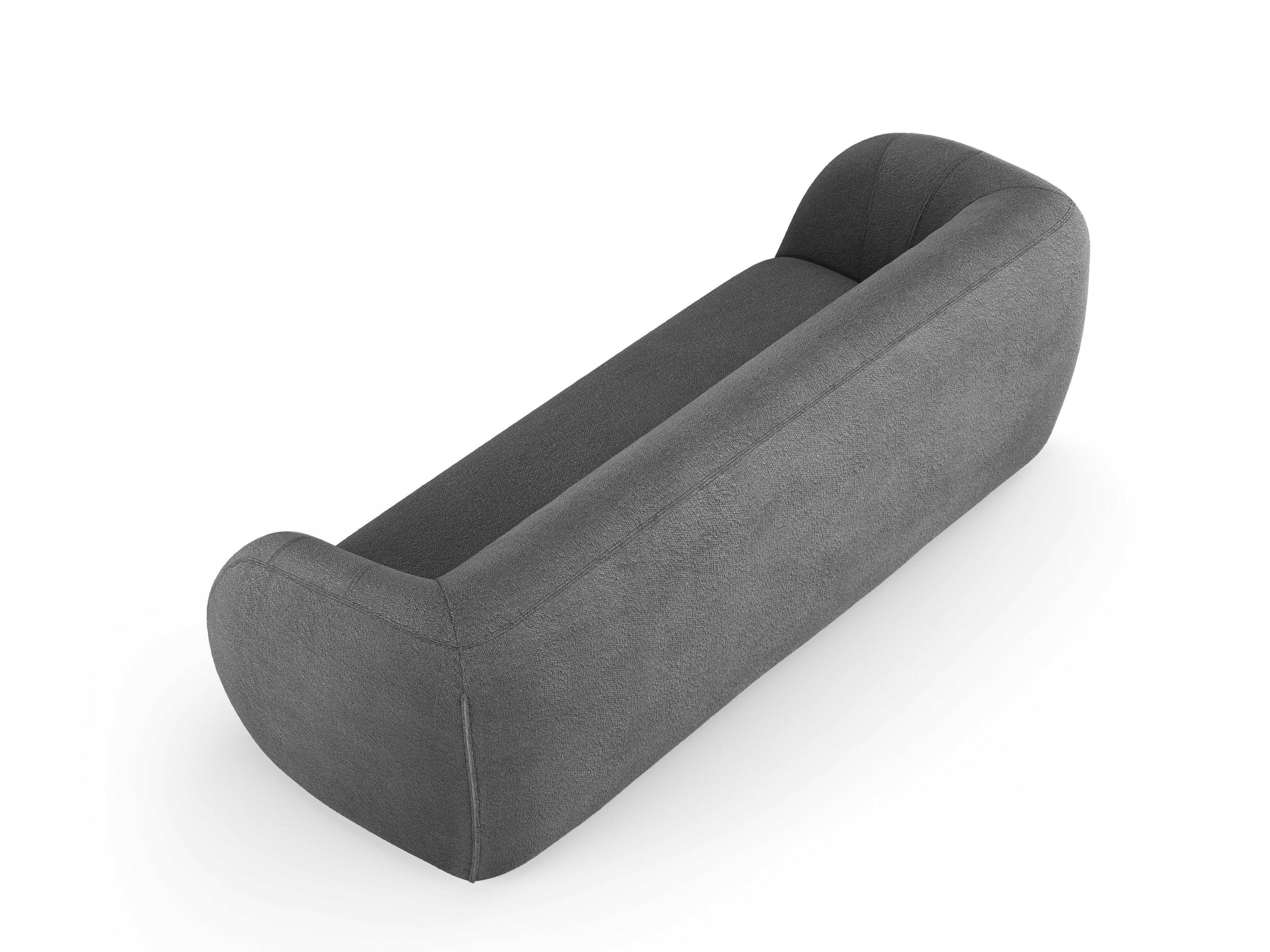 Sofa 3-osobowa ESSEN ciemnoszary boucle Cosmopolitan Design Eye on Design