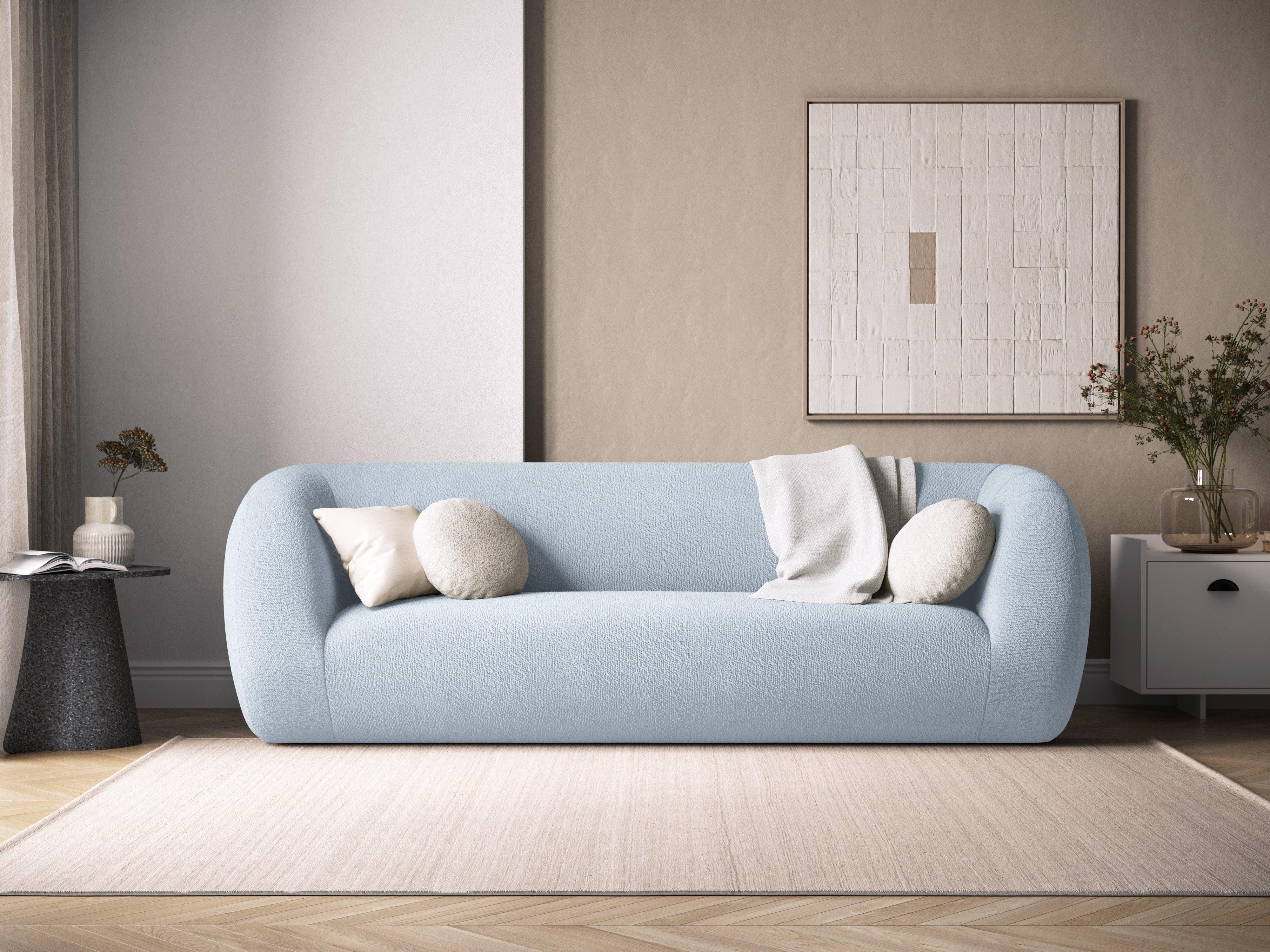 Sofa 3-osobowa ESSEN jasnoniebieski boucle Cosmopolitan Design Eye on Design