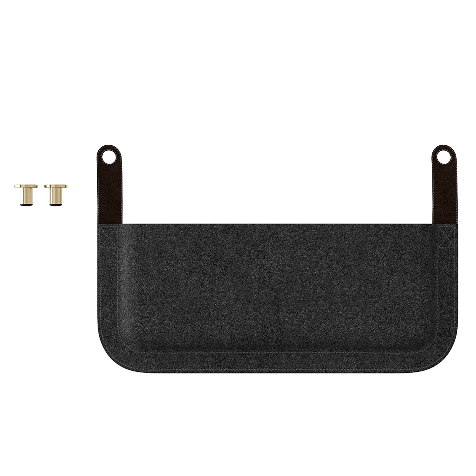 Sofa 3-osobowa LOUNGE AROUND antracytowy z ciemnym dębem UMAGE Eye on Design