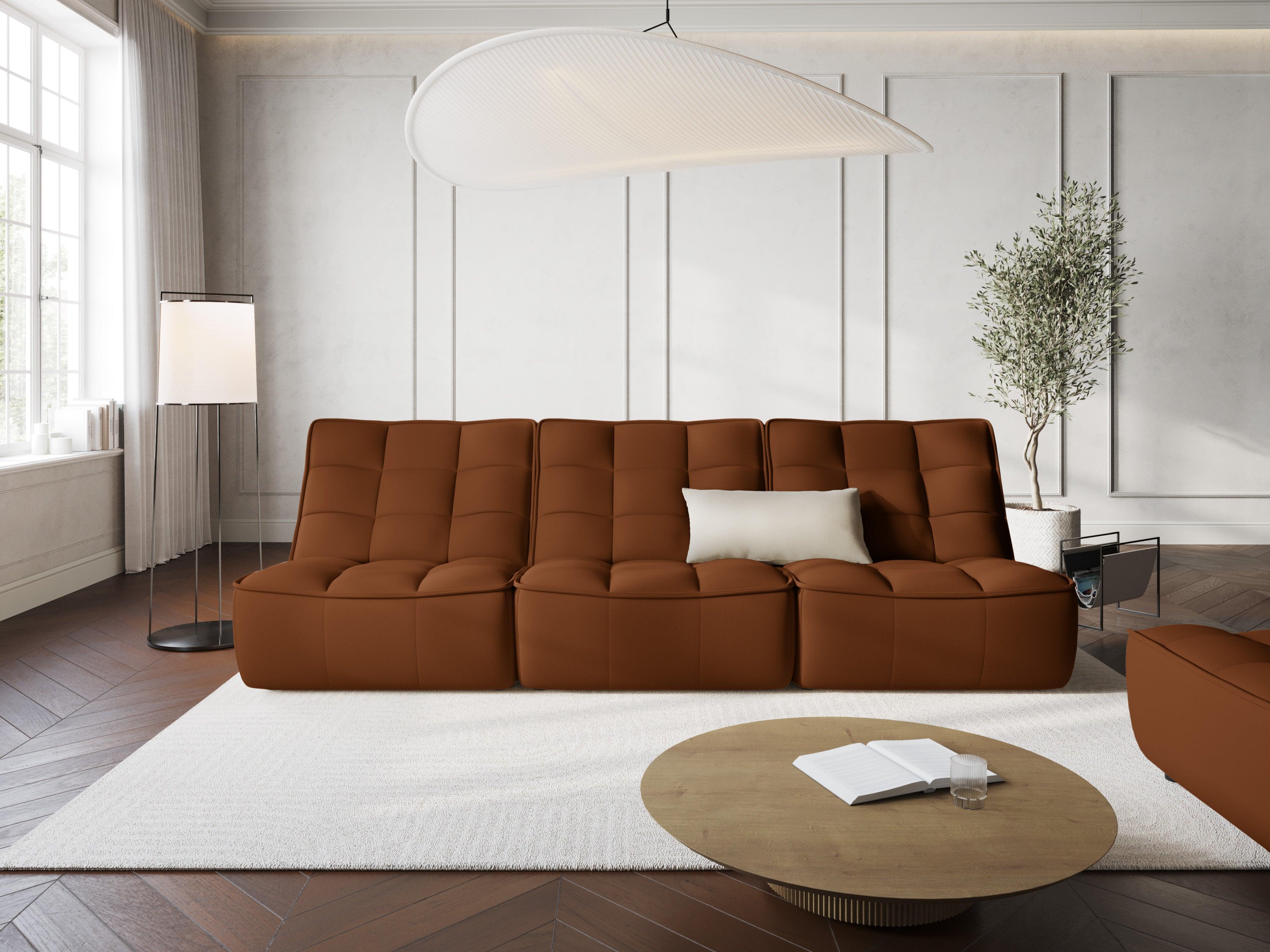 Sofa 3-osobowa MONI musztardowy Maison Heritage Eye on Design