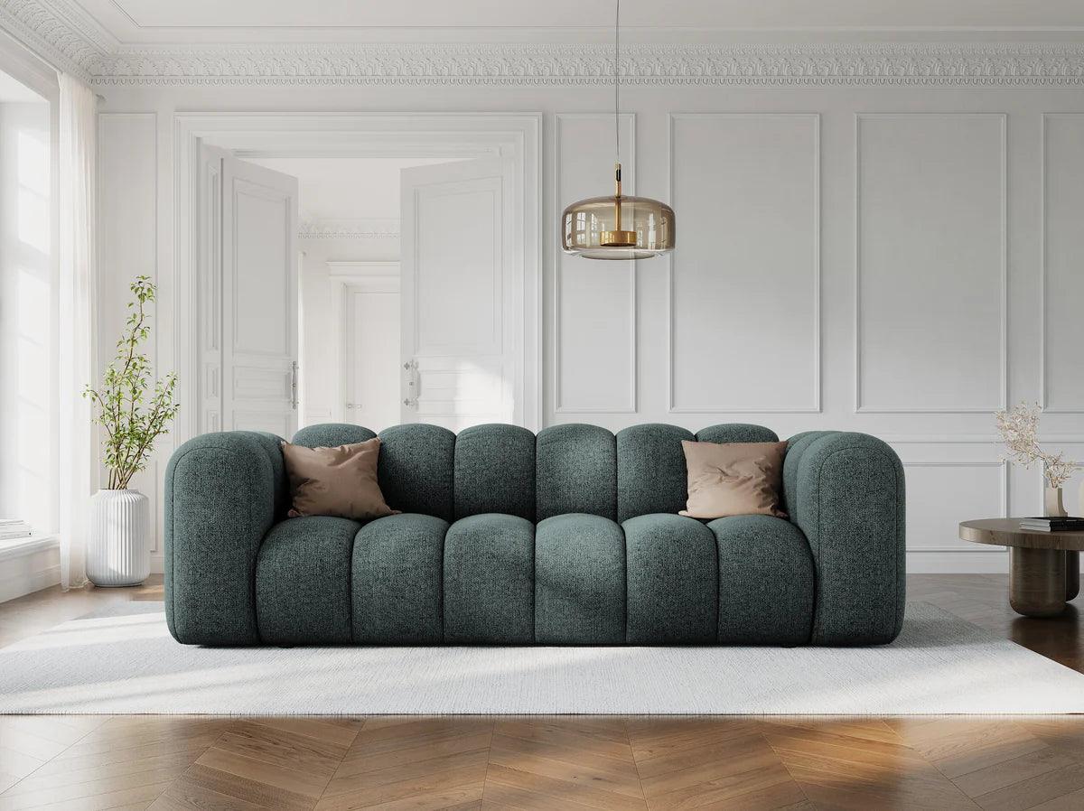 Sofa 3-osobowa SKYLER turkusowy szenil Interieurs 86 Eye on Design