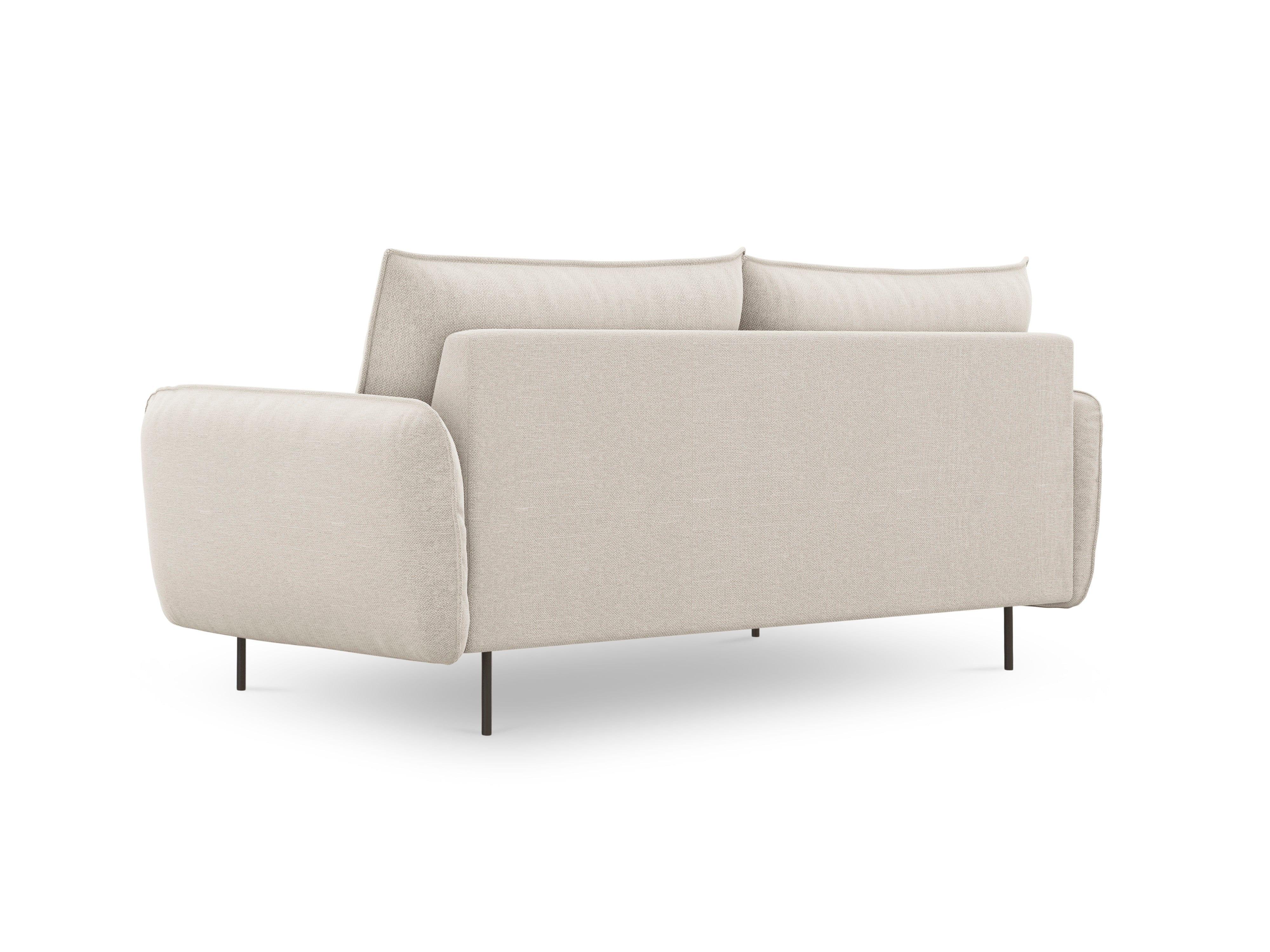 Sofa 3-osobowa VIENNA piaskowy z czarną podstawą Cosmopolitan Design Eye on Design