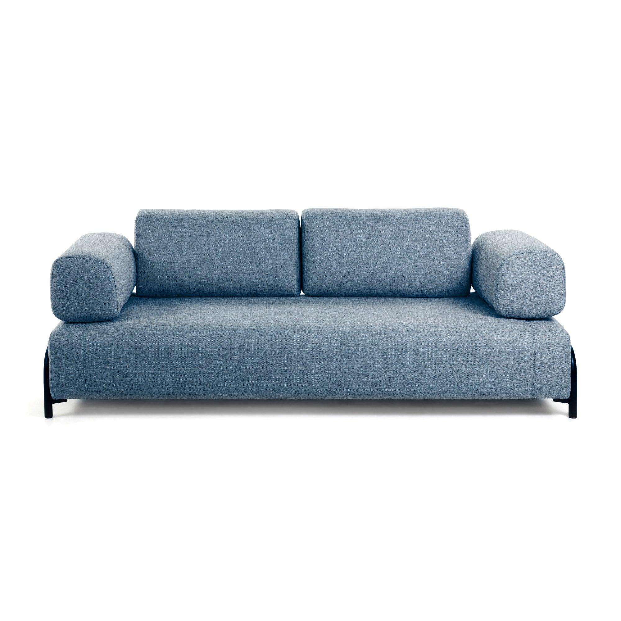 Sofa 3-osobowa z podłokietnikami COMPO niebieski La Forma Eye on Design
