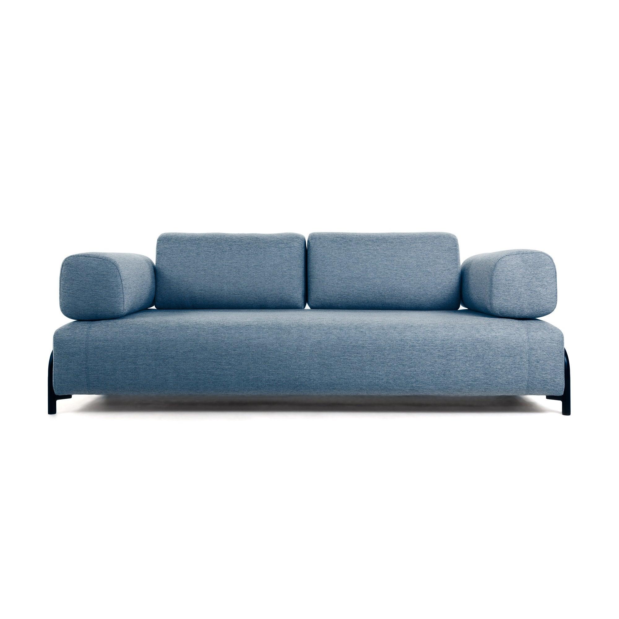 Sofa 3-osobowa z podłokietnikami COMPO niebieski La Forma Eye on Design
